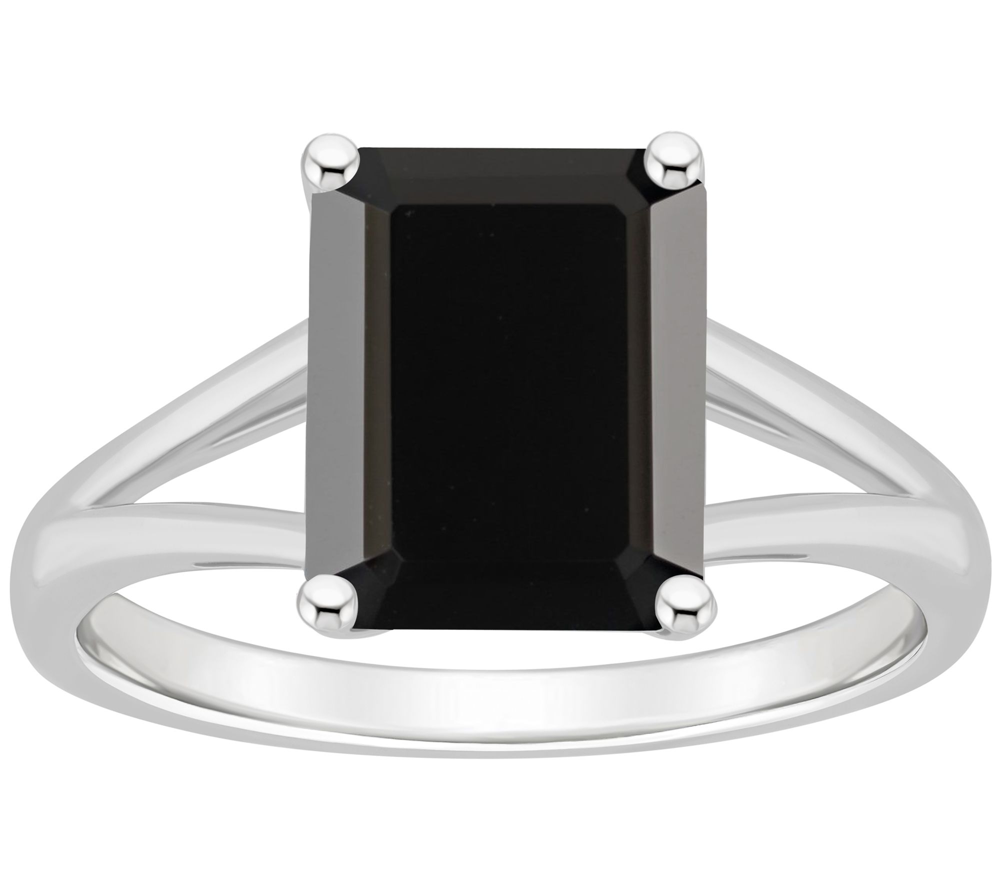 Emerald cut on sale onyx ring