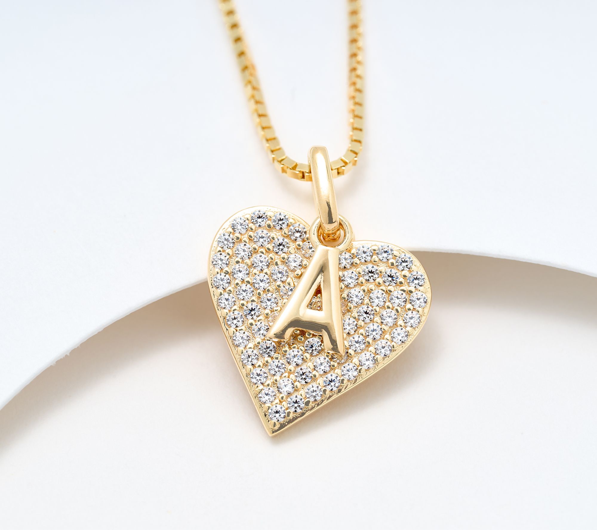 Diamonique x Kathy Levine All About You Necklace, 14k Plated