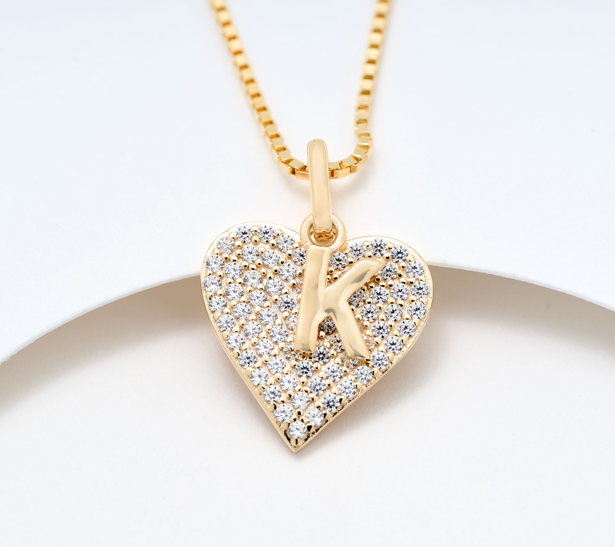 Diamonique x Kathy Levine All About You Necklace, 14k Plated