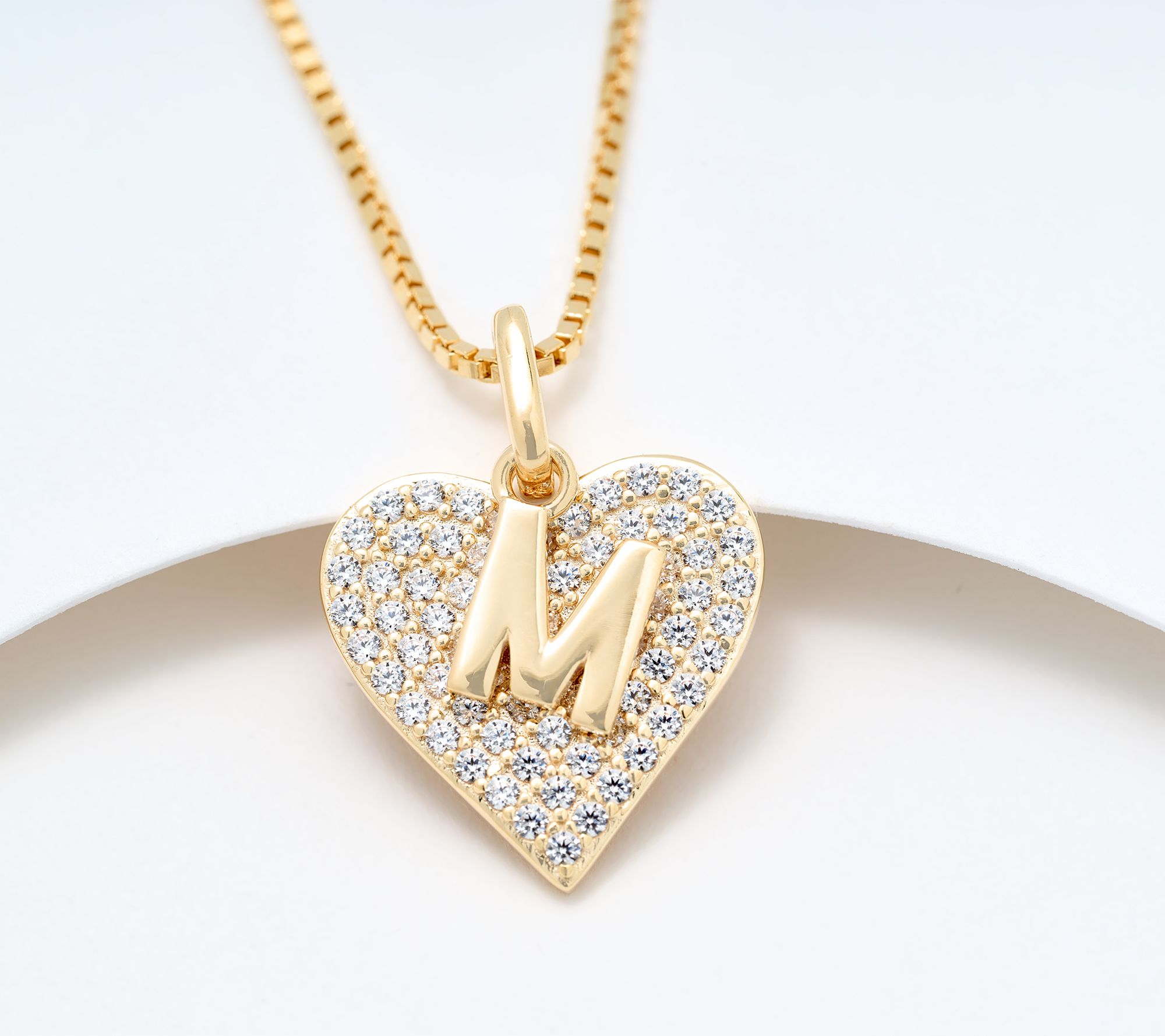 Diamonique x Kathy Levine All About You Necklace, 14k Plated