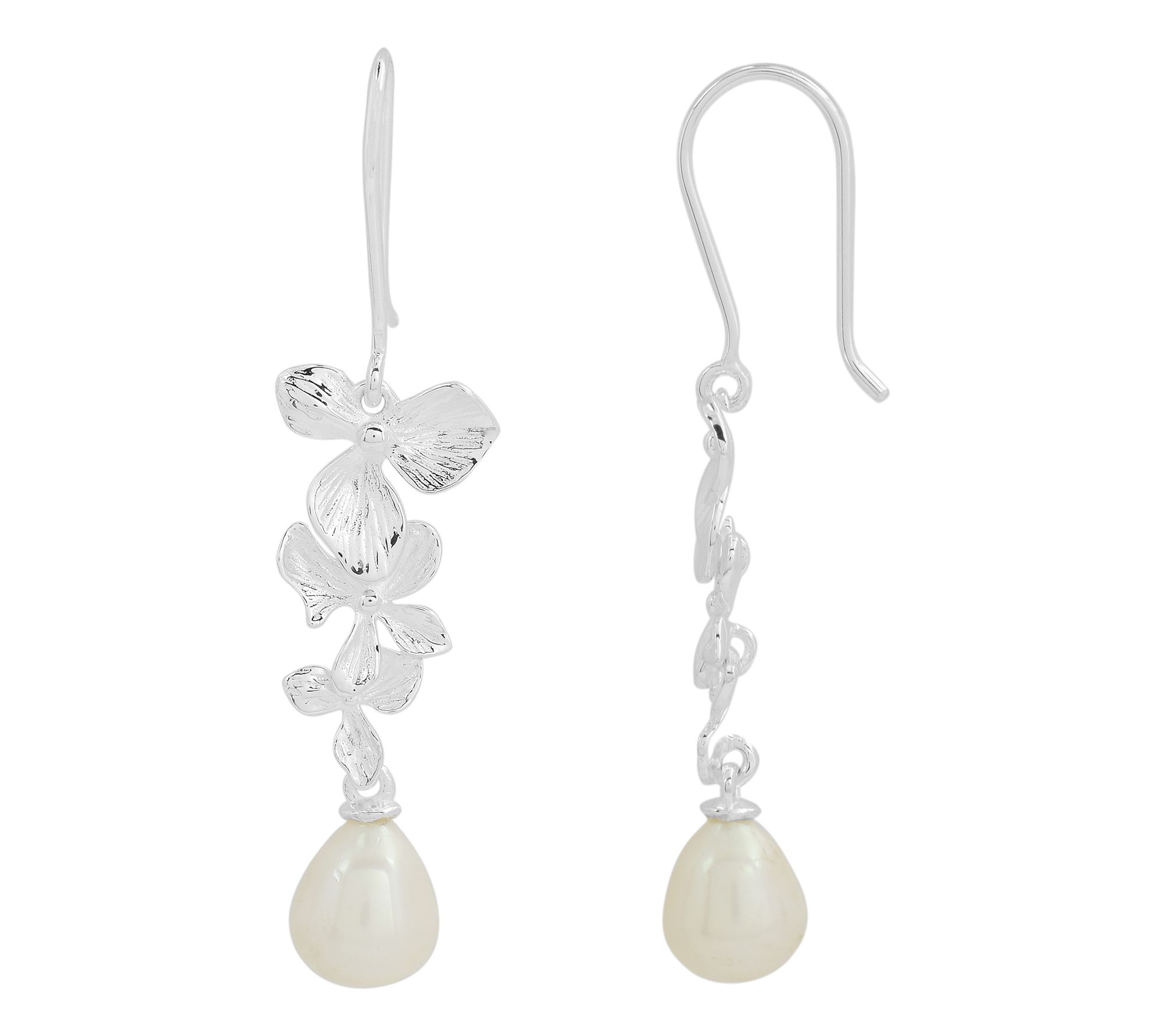 Affinity Cultured Pearl Drop Earrings, SterlingSilver