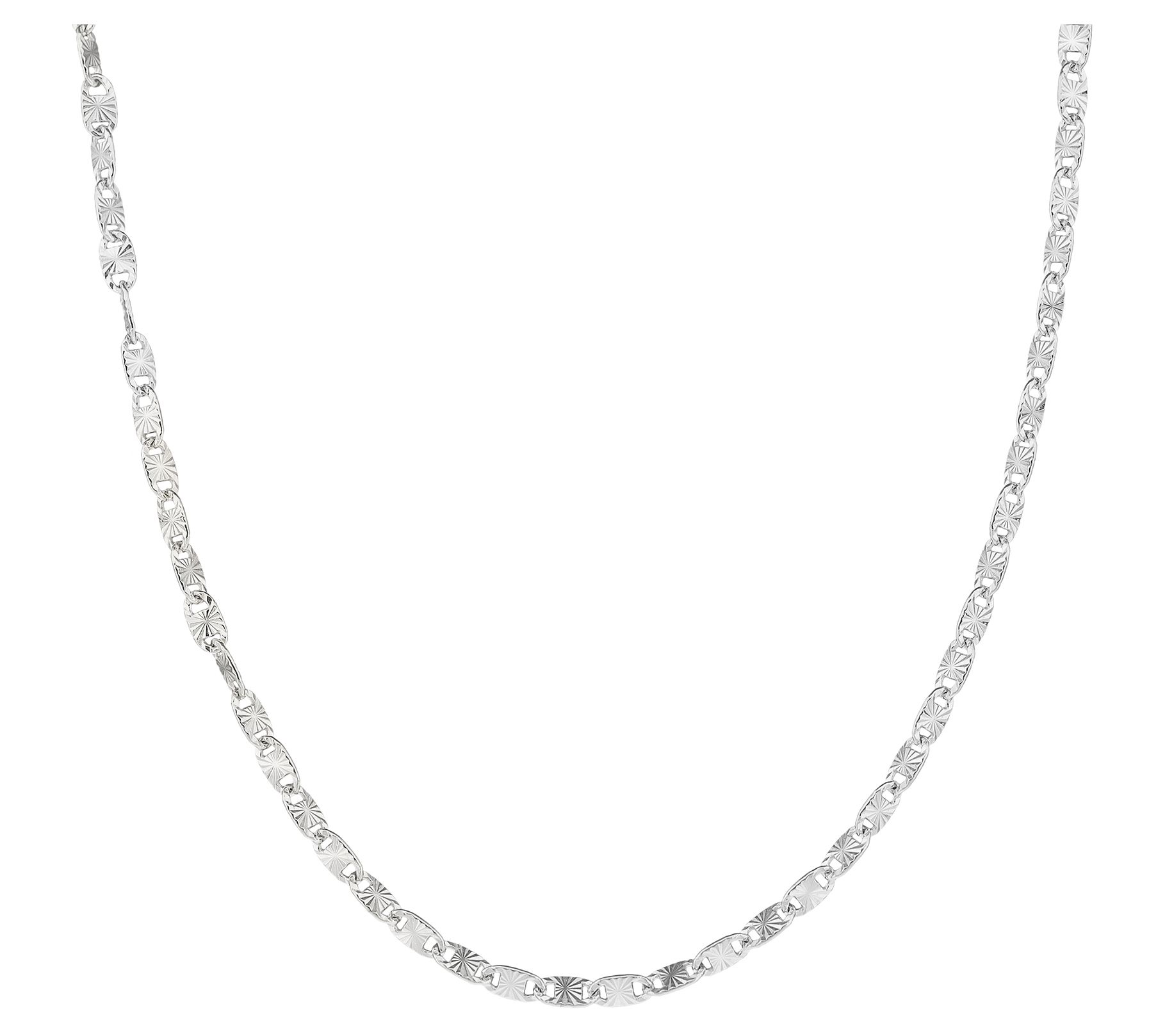 UltraFine Silver 16" Diamond-Cut Confetti LinkNecklace