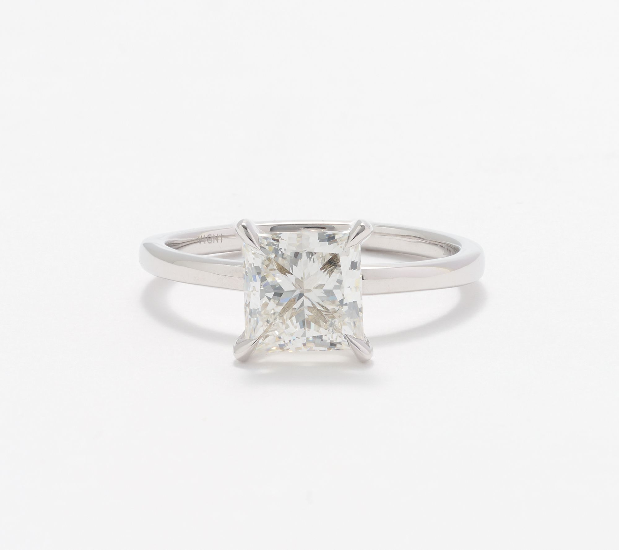 Fire Light Lab Grown Diamond Hidden Halo 2.00 cttw Ring, 14K White