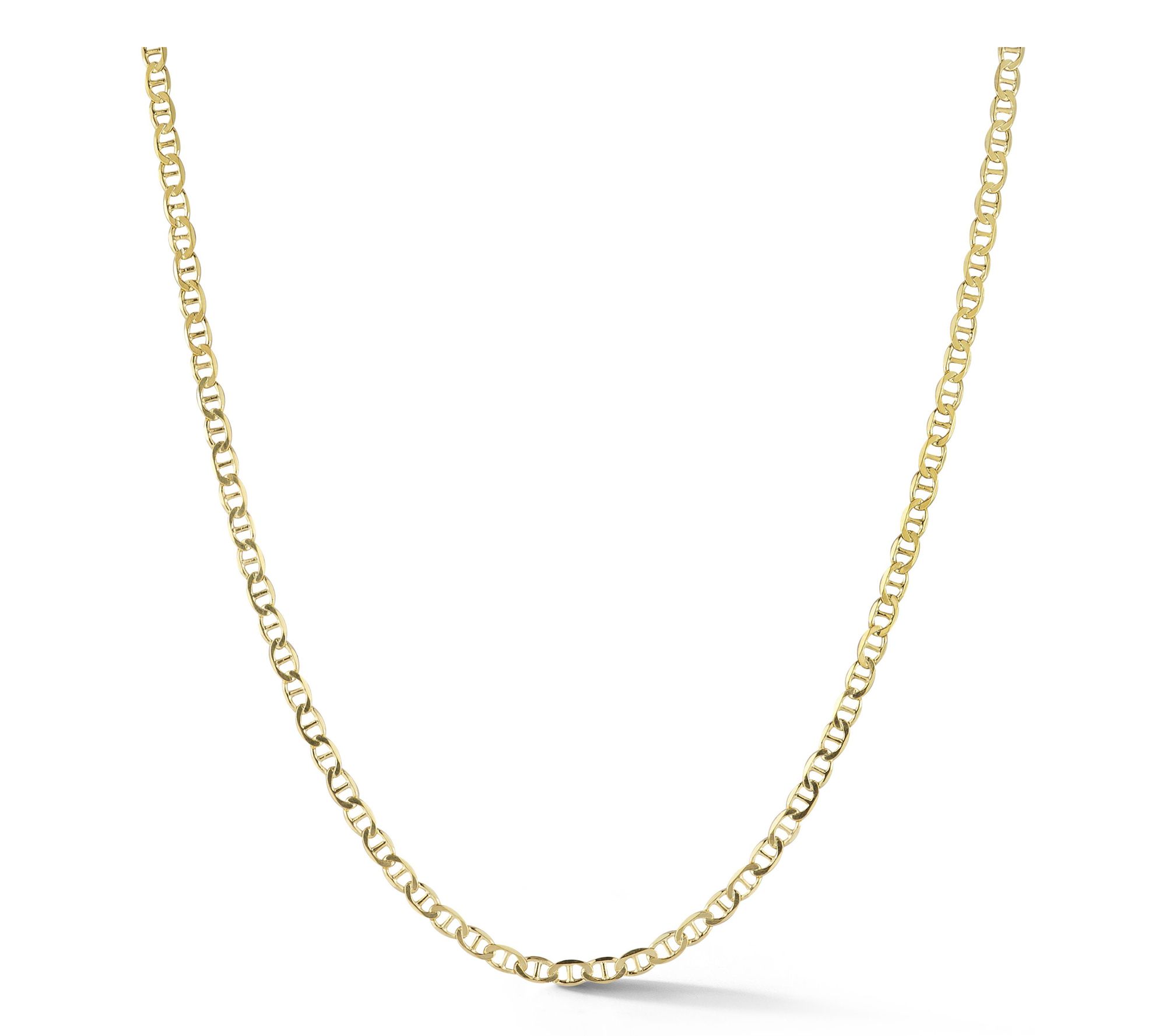 Italian Silver 30" Mariner Chain Necklace, Sterling