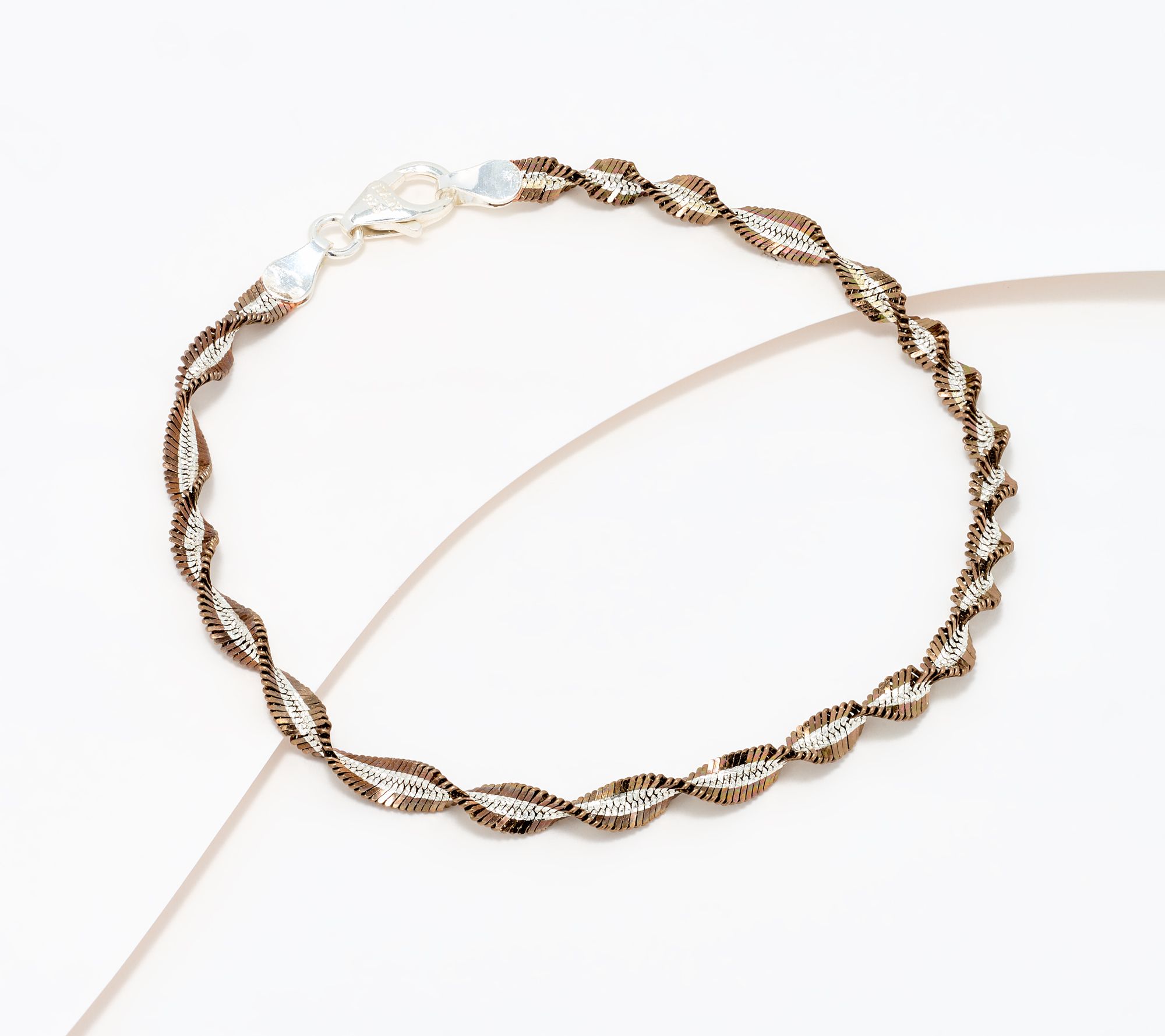 David Markstein Sterling Silver Debut Twisted Herringbone Bracelet