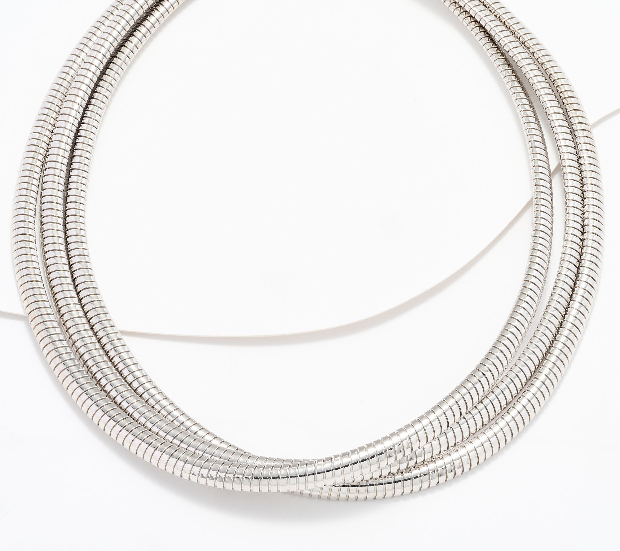 "As Is" David Markstein Bronze Three Strand Magnetic Necklace