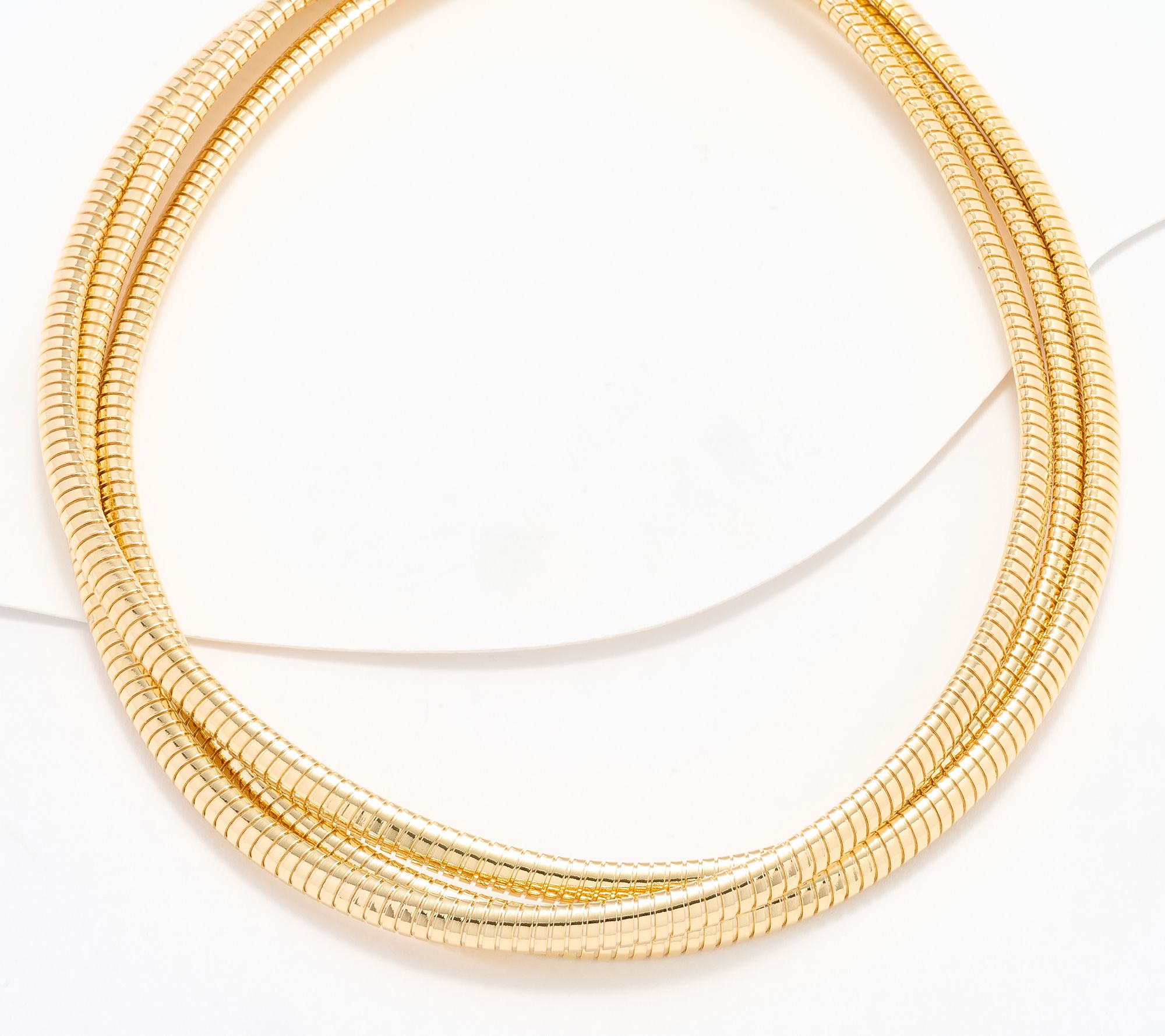 "As Is" David Markstein Bronze Three Strand Magnetic Necklace