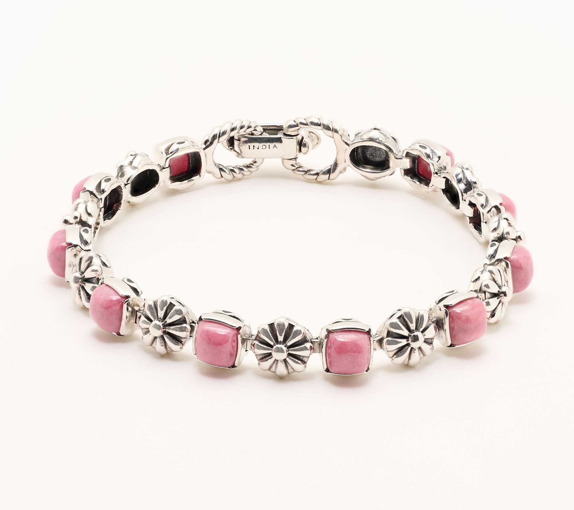 American West Sterling Cushion Cut Tennis Bracelet