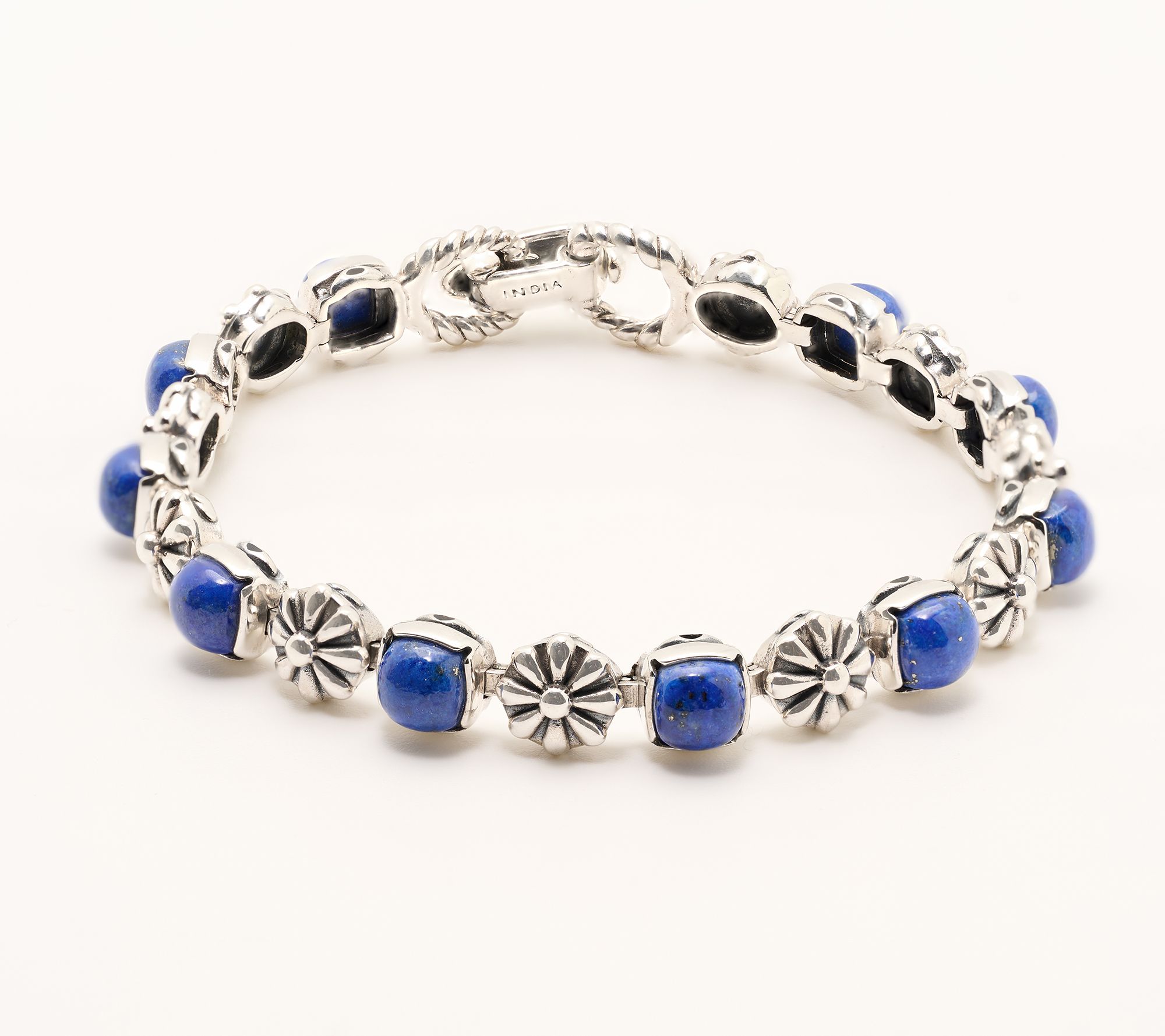 American West Sterling Cushion Cut Tennis Bracelet