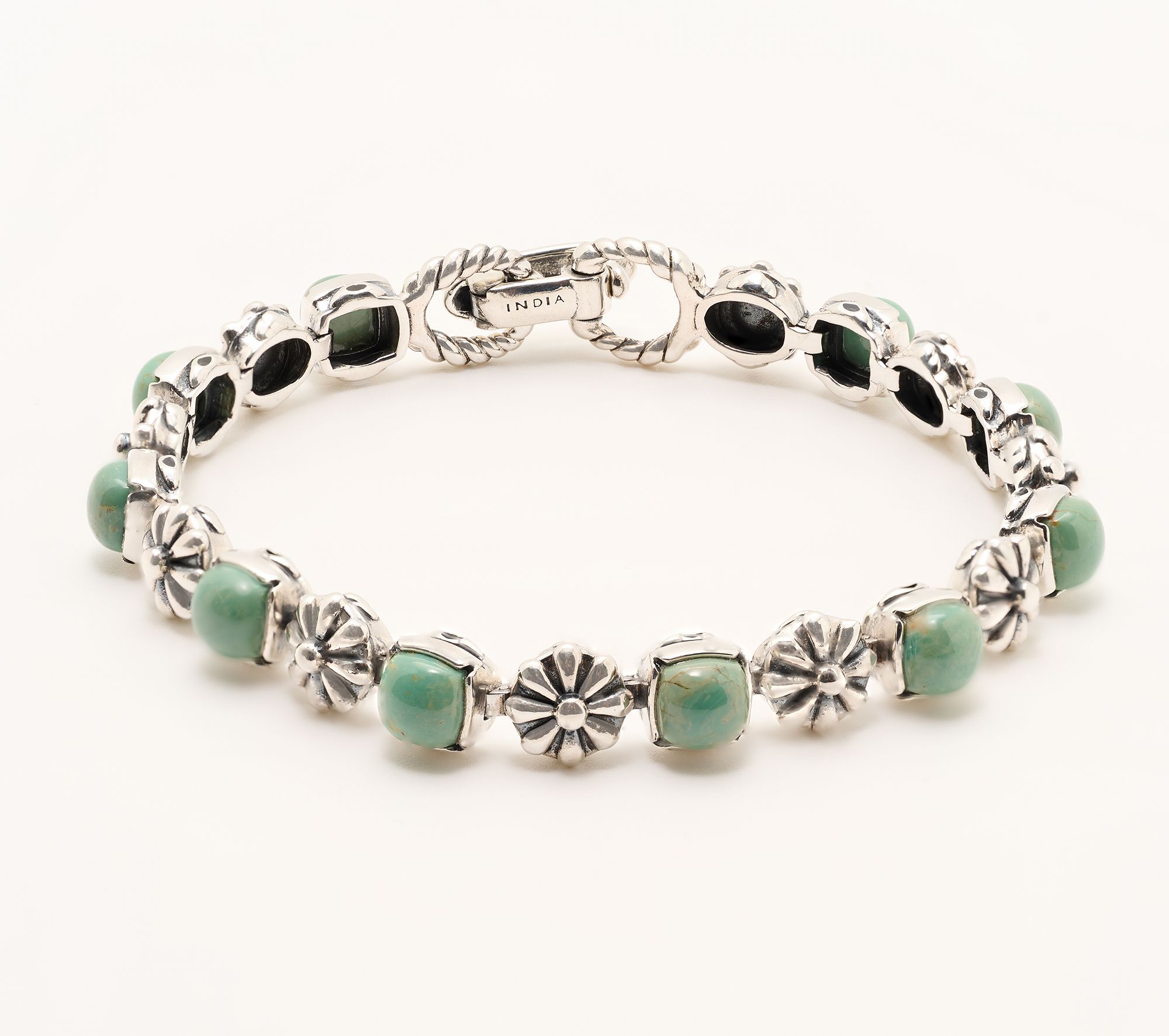 American West Sterling Cushion Cut Tennis Bracelet