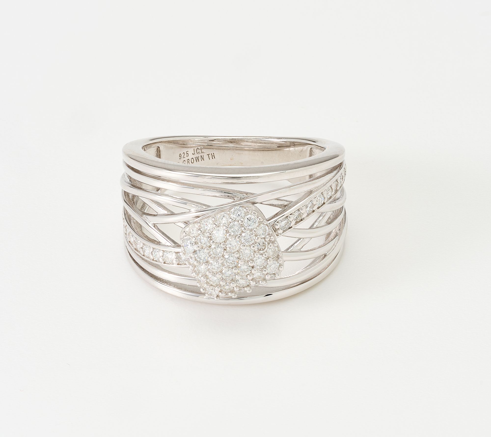 JEN by Jennifer Miller Draped Pave Lab Grown Diamond 0.54ct Ring