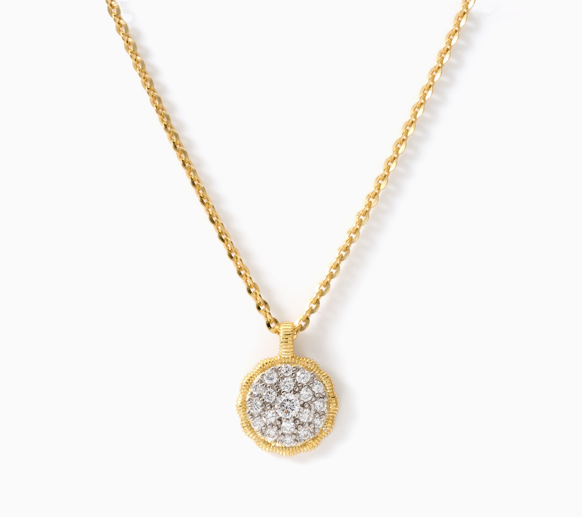  David Markstein Lab Grown Diamond 0.67 ctw Pendant w Chain, Sterling