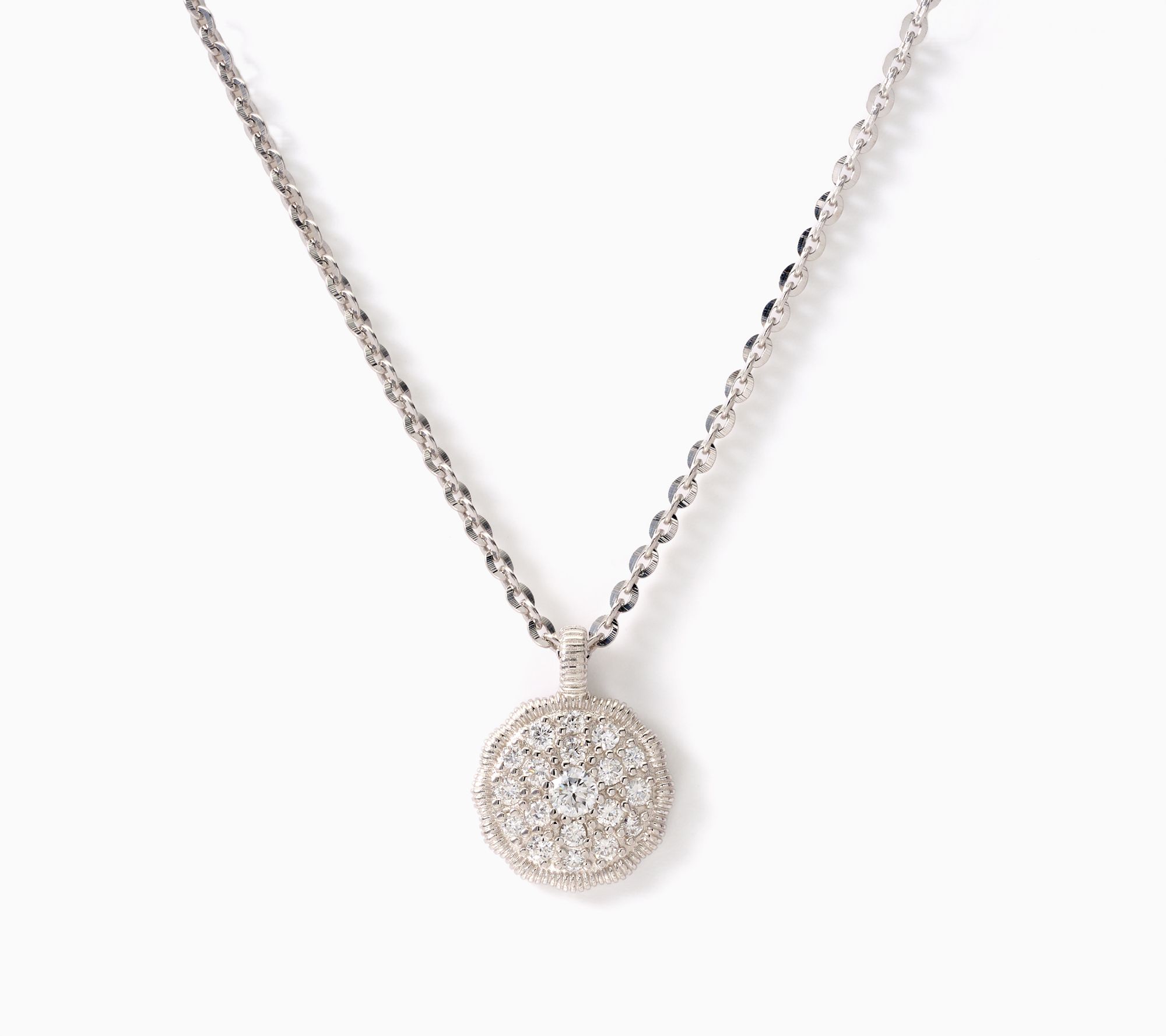 David Markstein Lab Grown Diamond 0.67 ctw Pendant w Chain, Sterling