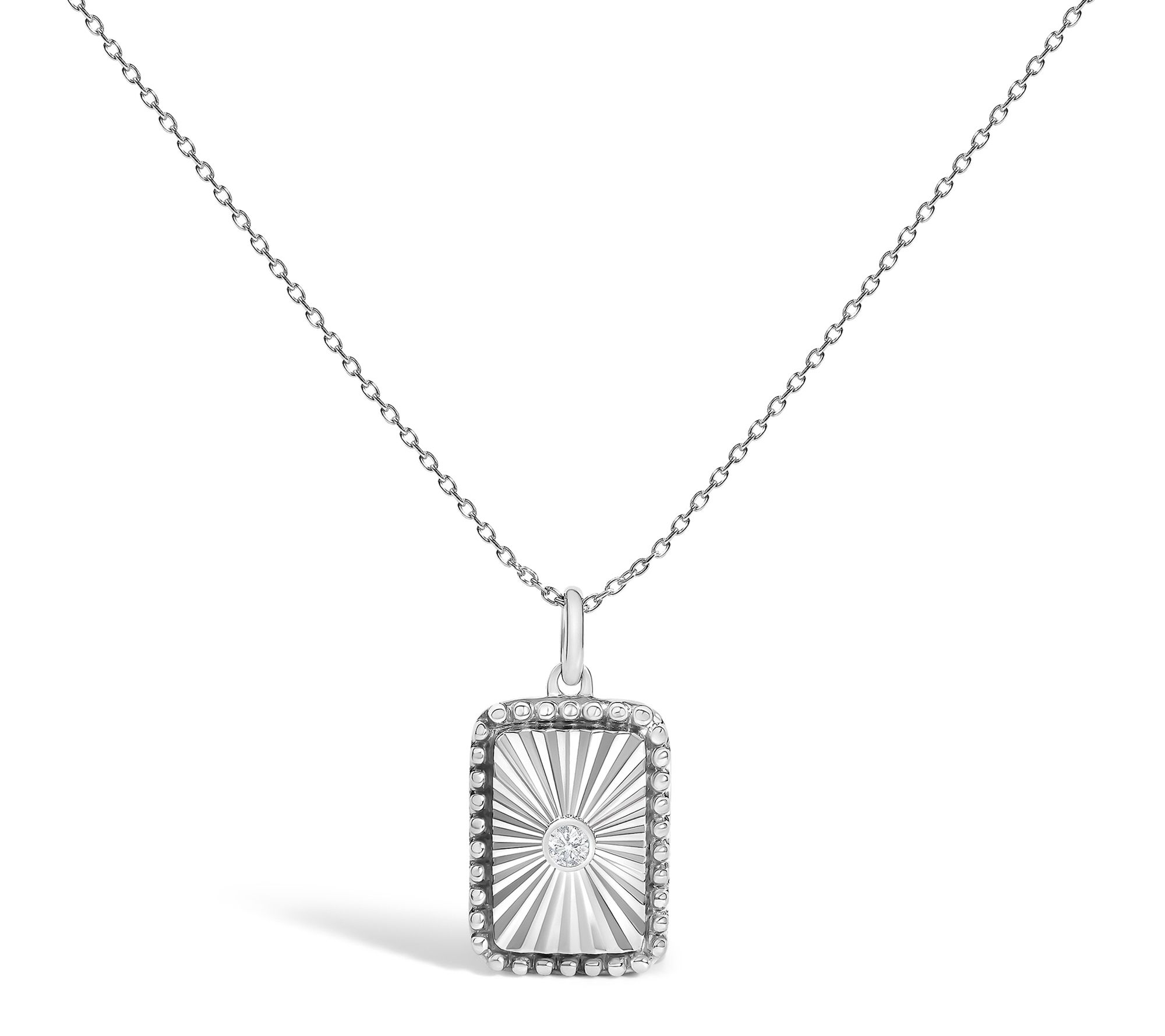 Haus of Brilliance Diamond Medallion Necklace, 10K