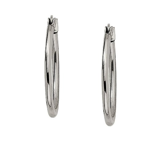 Steel by Design Oval Hoop Earrings