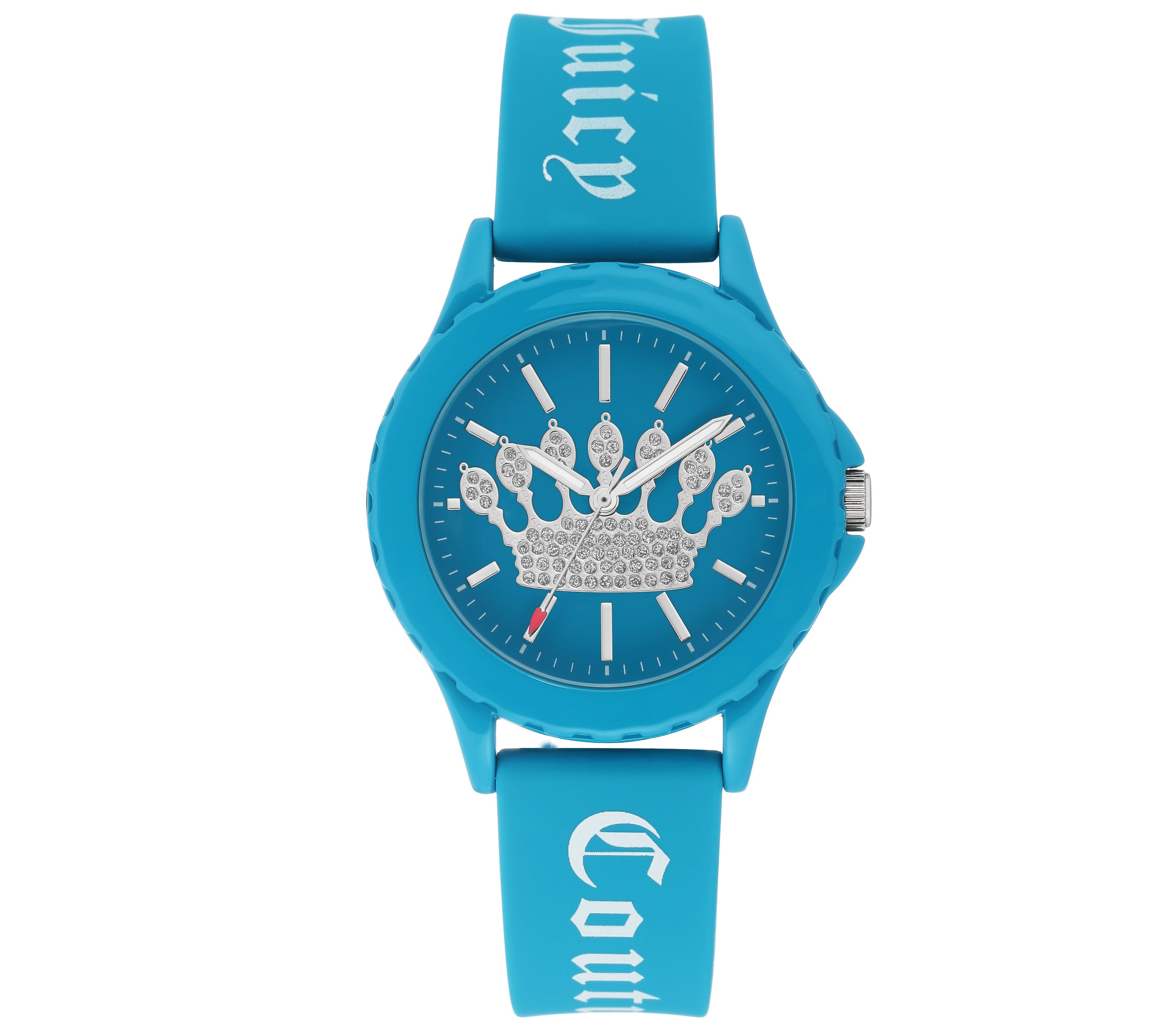 Juicy Couture Ladies' Blue Sparkle Crown Watch