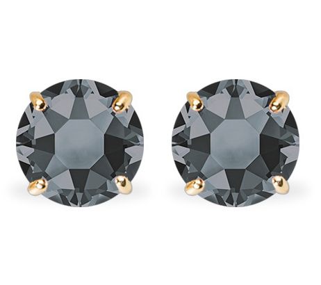 Violet & Brooks Casey Round Crystal Earrings