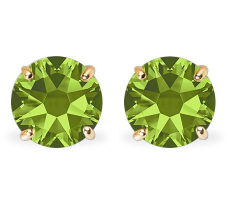 Violet & Brooks Casey Round Crystal Earrings