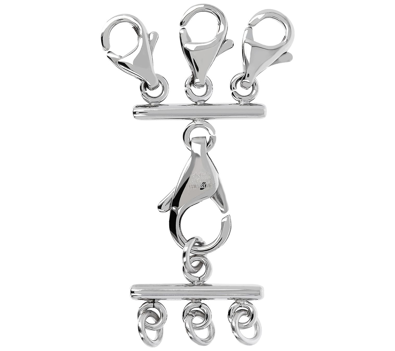 UltraFine Silver Polished Magnetic Extender Clasp 