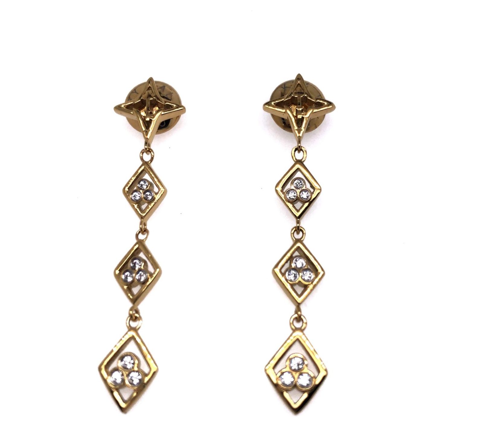 Valencia Key Divine Right Crystal Drop Earrings