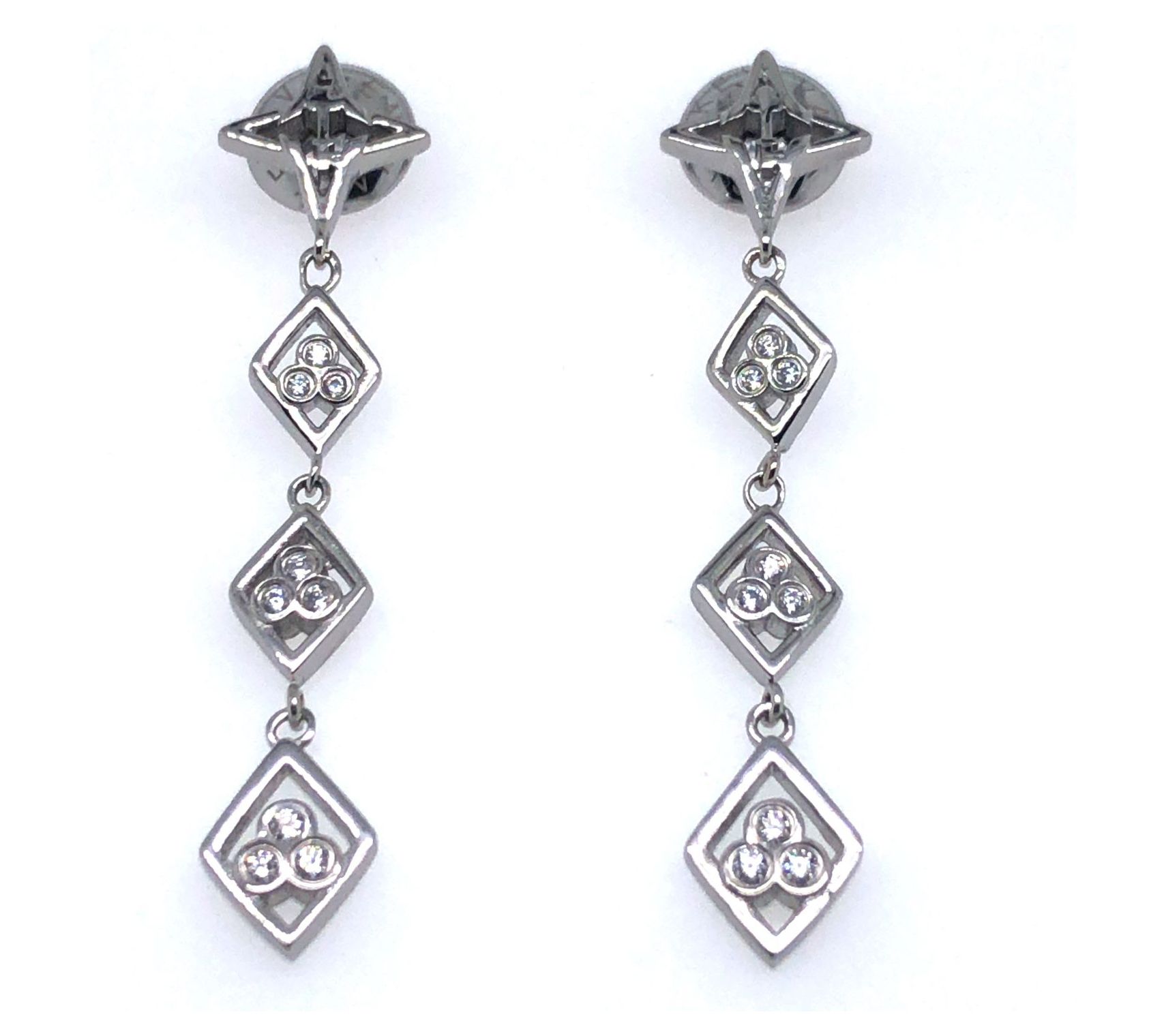Valencia Key Divine Right Crystal Drop Earrings