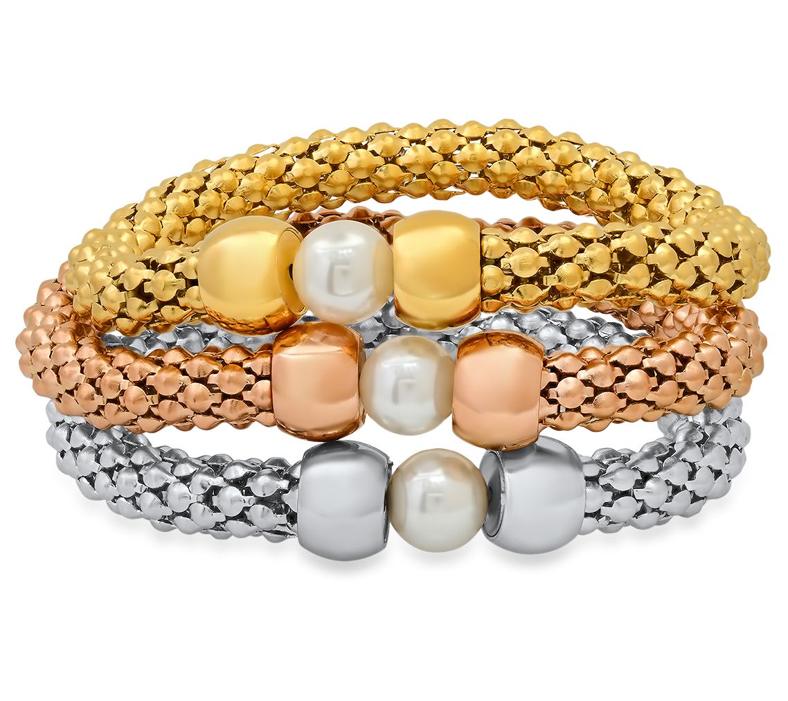 Steel by Design Tri-Color Popcorn Link Brace let Set