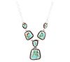 Barse Artisan Crafted Sedona CompoisteTurquoisee Necklace, SS