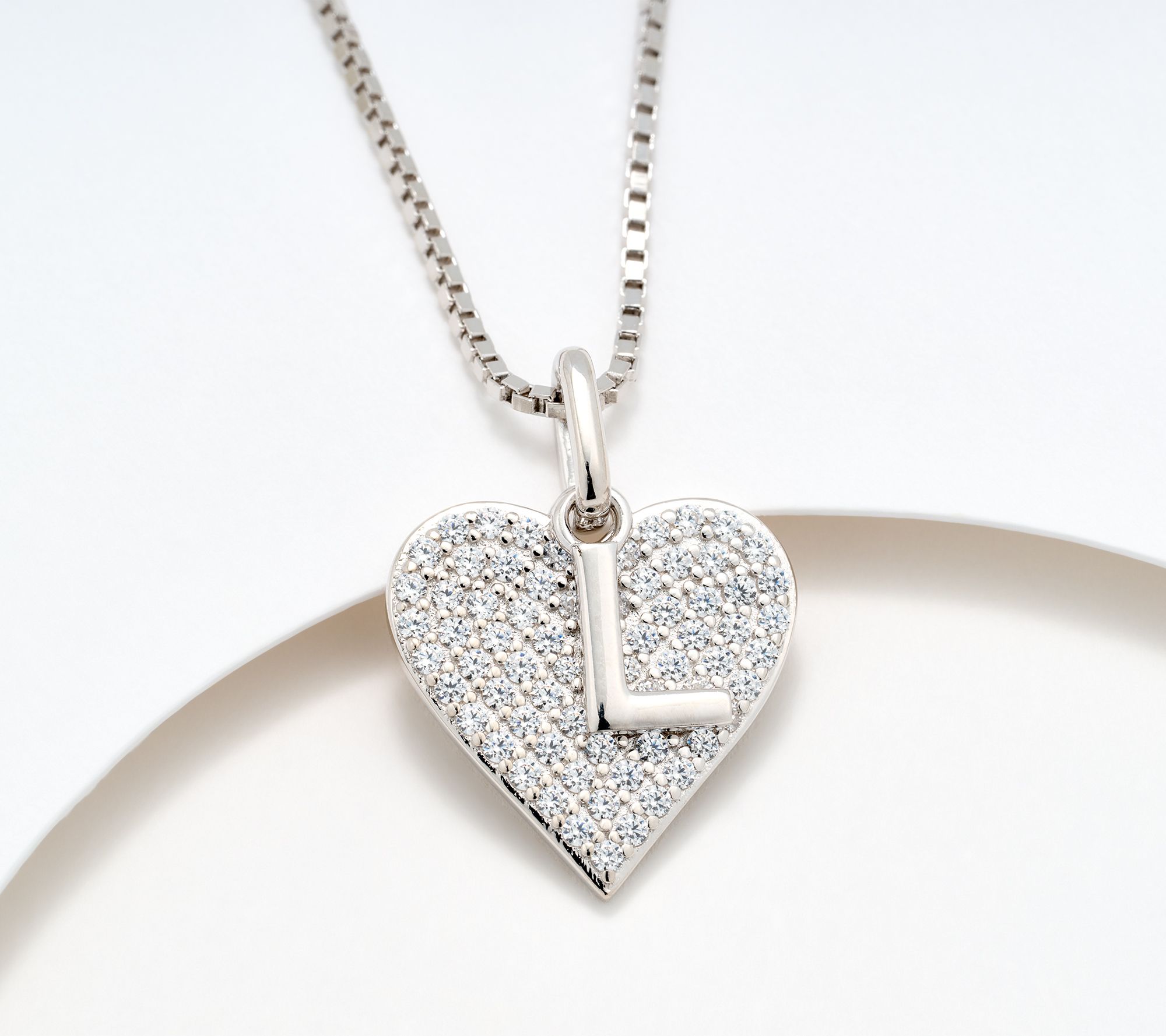 Diamonique x Kathy Levine All About You Necklace, Sterling Silver