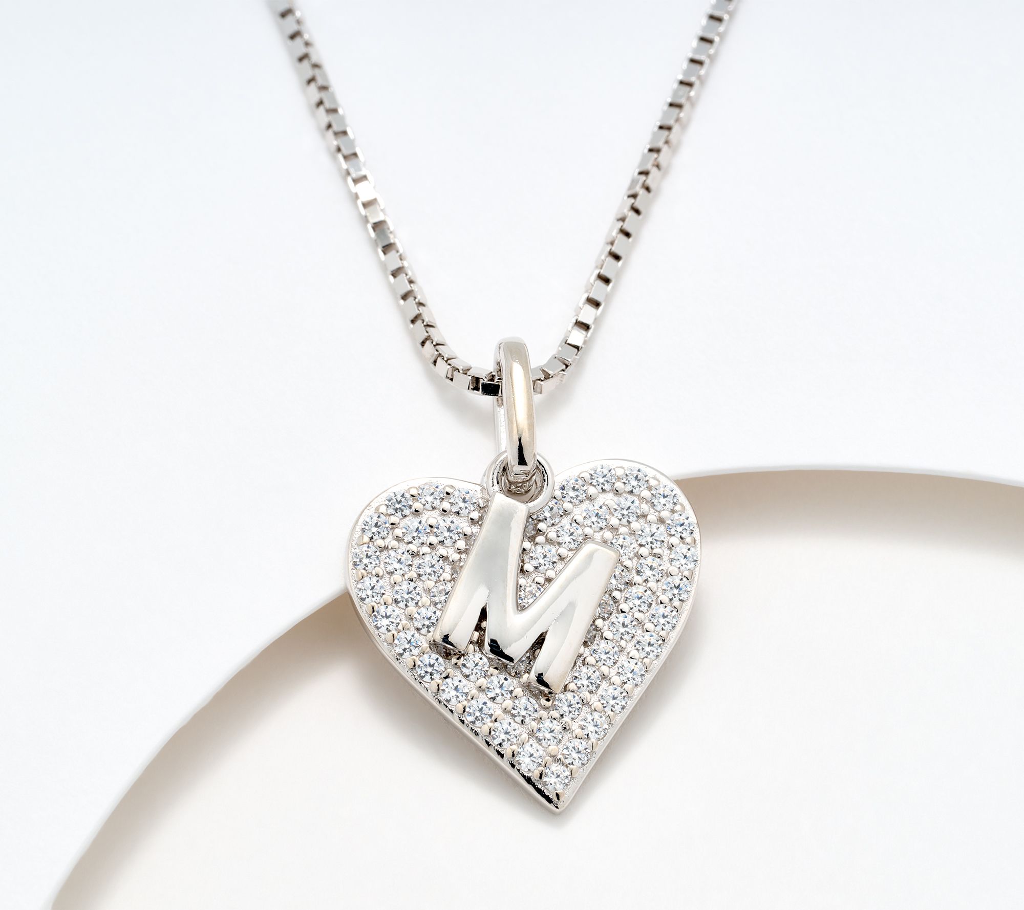 Diamonique x Kathy Levine All About You Necklace, Sterling Silver