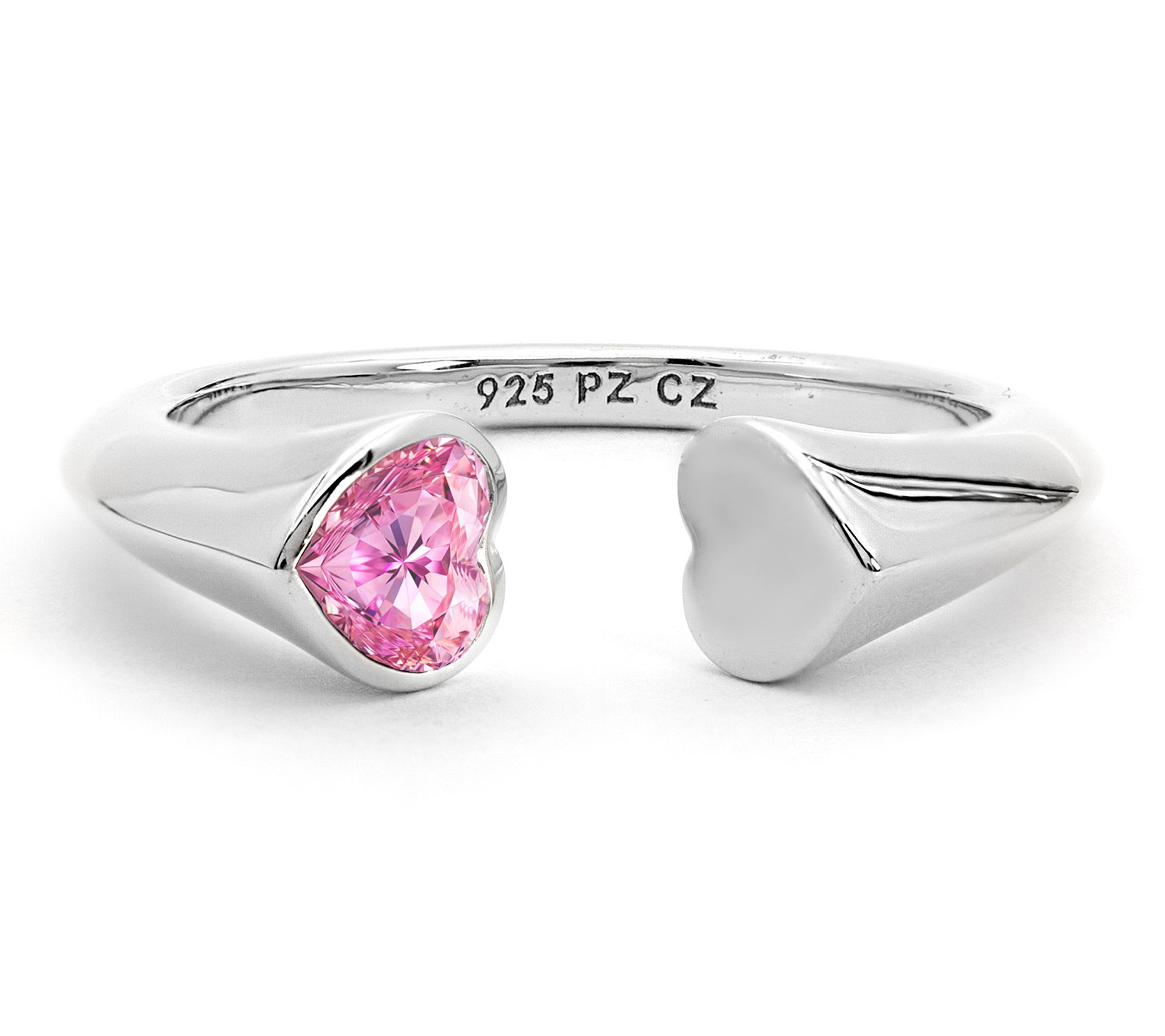 Or Paz Sterling Silver Heart Cuff Ring