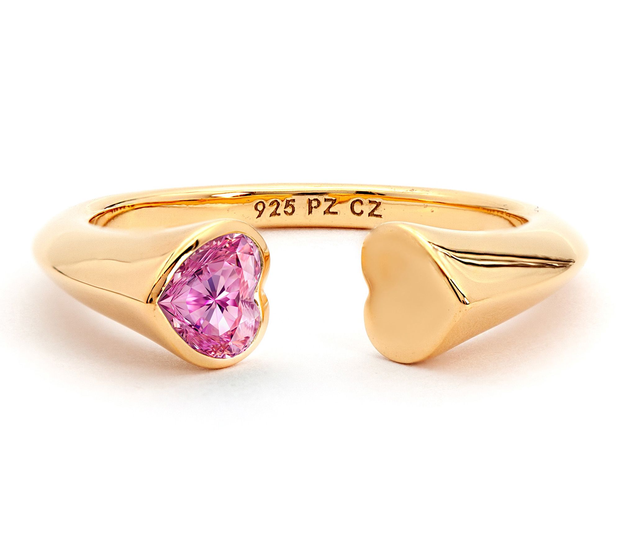 Or Paz Sterling Silver Heart Cuff Ring