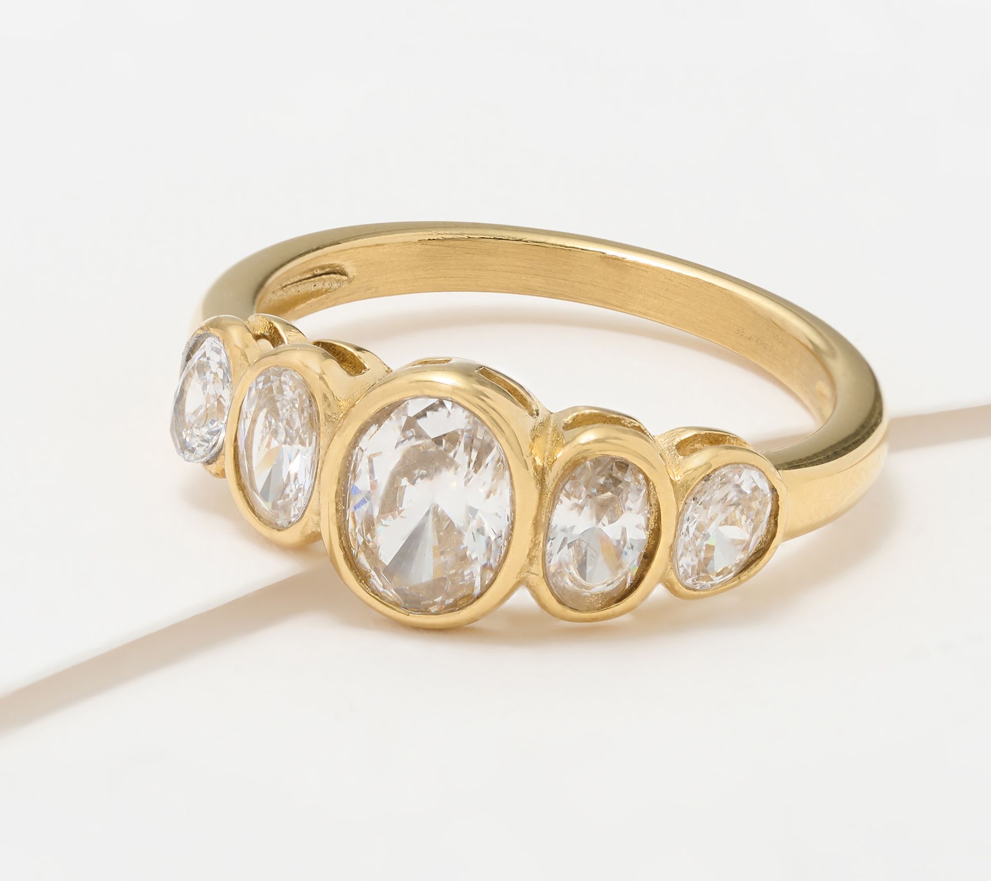 Steel by Diamonique Oval Band Ring