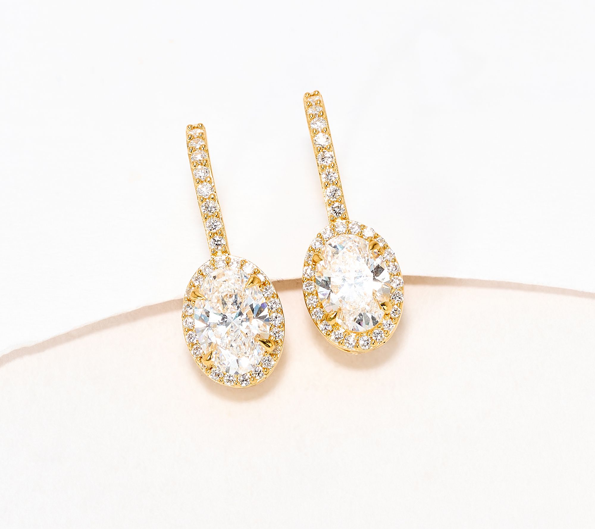 Fire Light Lab Grown_2.4 cttw Diamond Lever Back Earring, Sterl