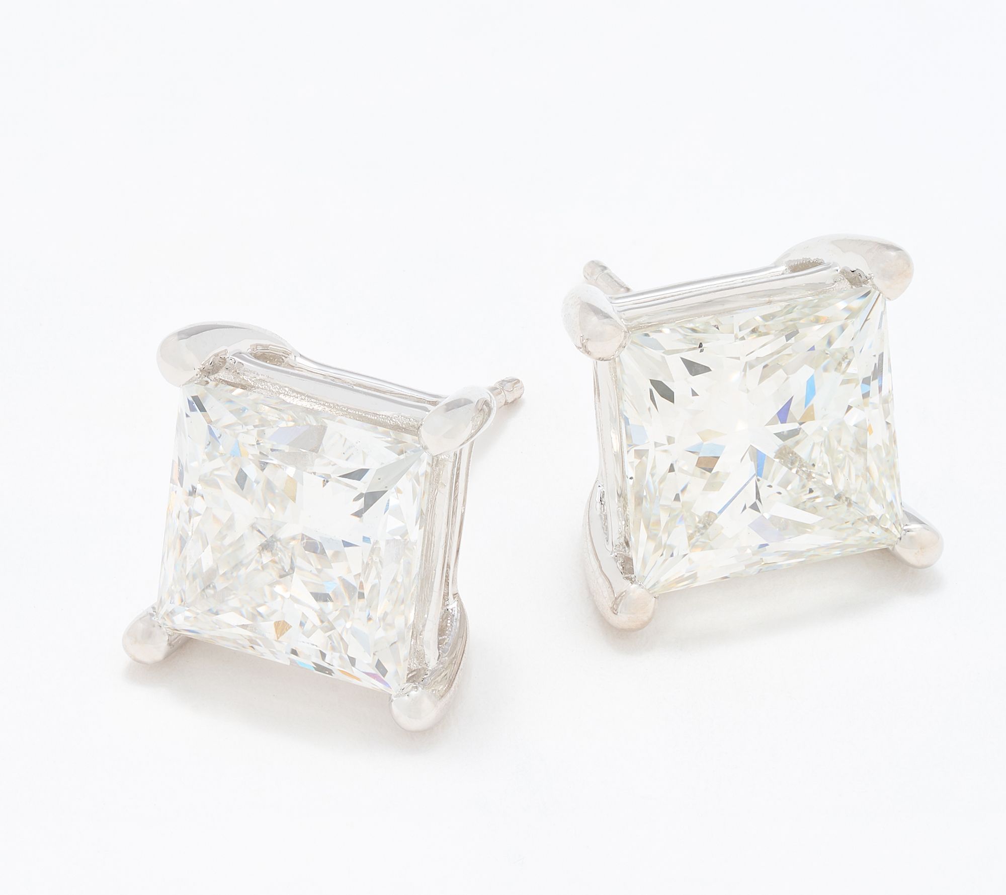 FIre Light Lab Grown Diamond 6.00 cttw Studs, 14K White Gold