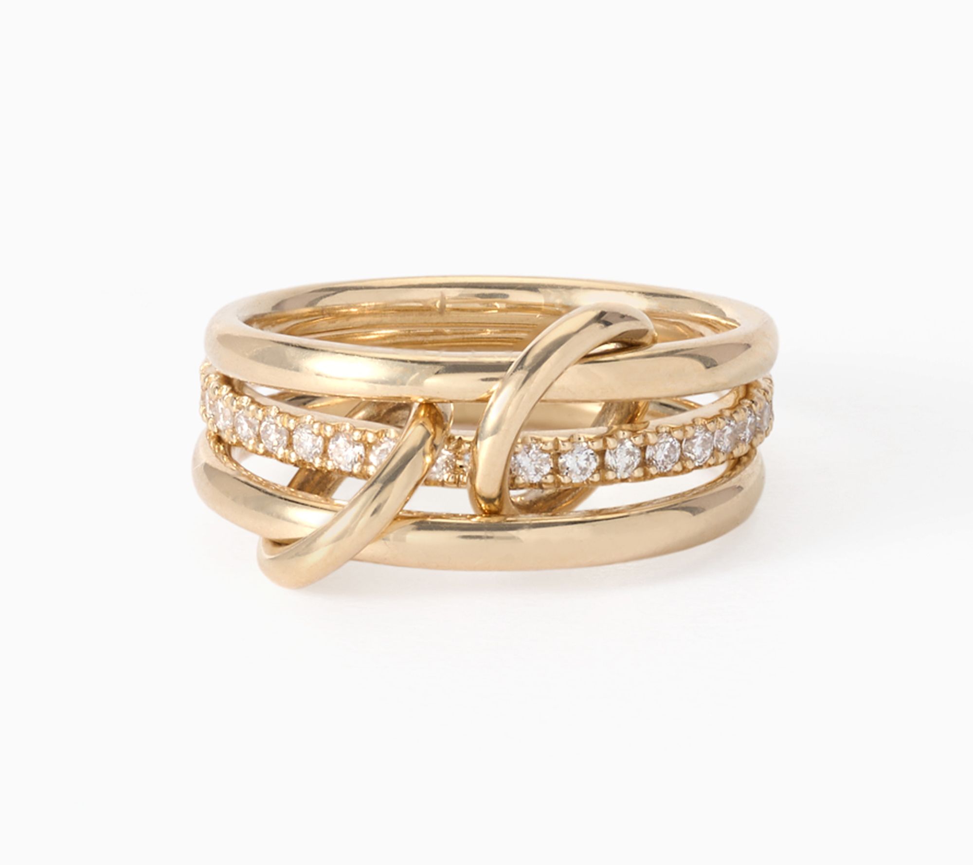 Effy 14k Yellow Gold Diamond Ring