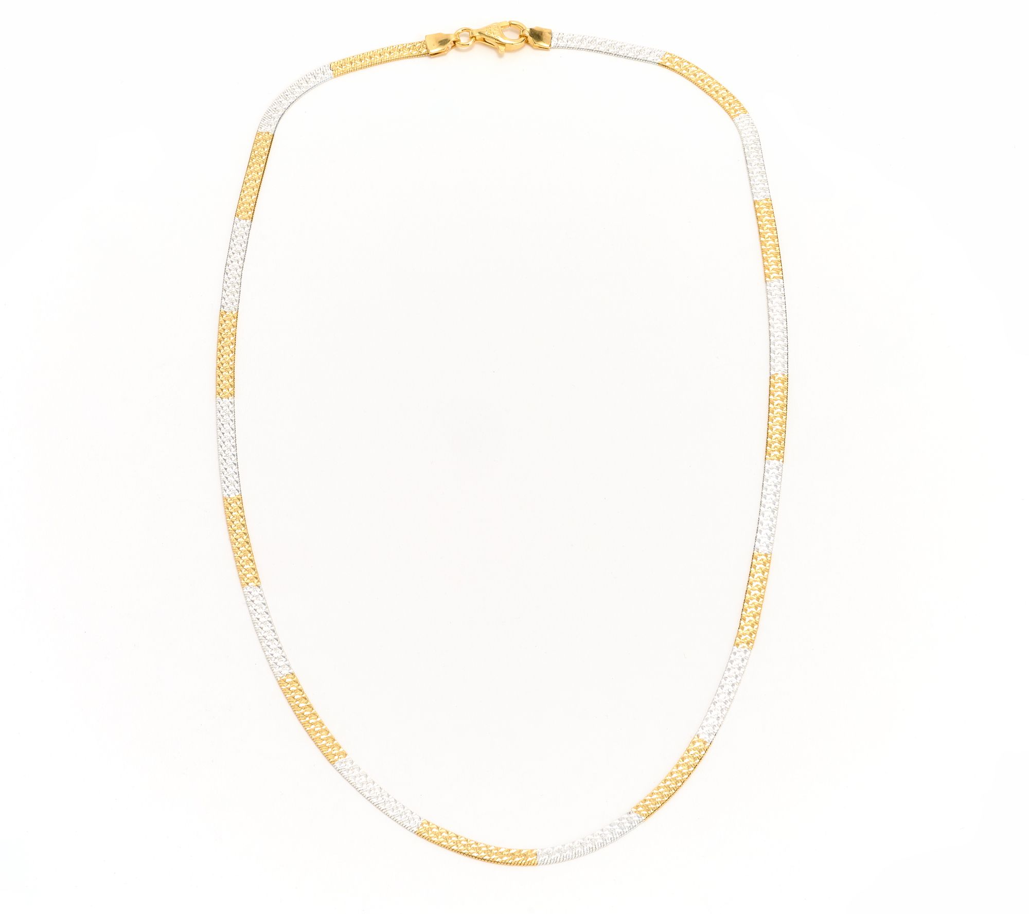 "As Is" UltraFine 950 Silver Revers. Herringbone Chain Necklace