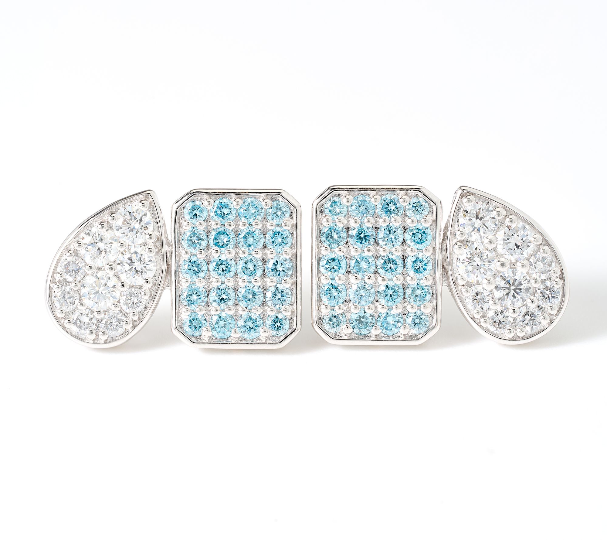JEN by Jennifer Miller Diamond Composite Toi et Moi Studs
