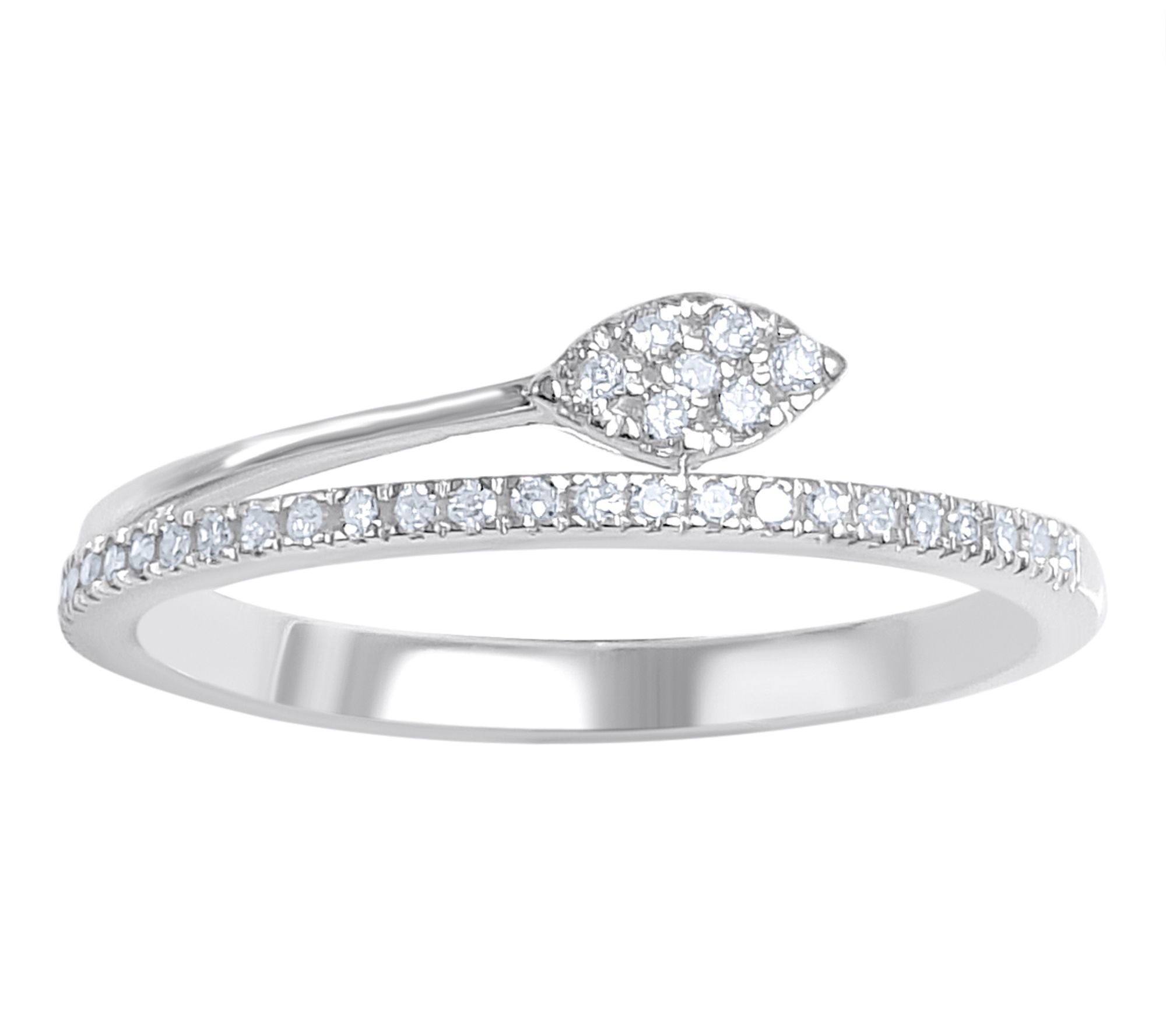 Accent by Affinity Diamonds Snowflake Ring, Sterling Silver