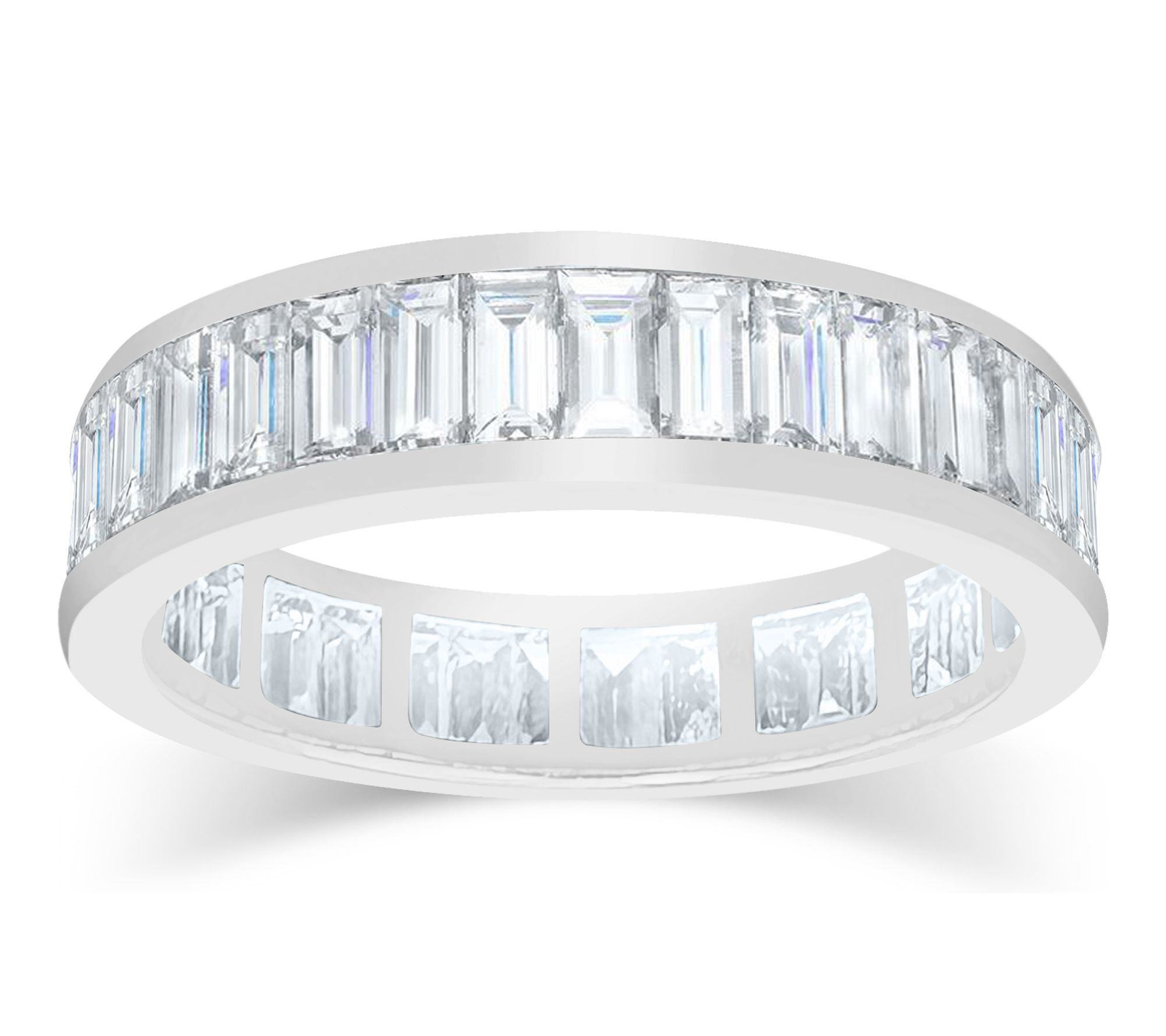 Fire Light 2.30 cttw Lab Grown Diamond Band Ring, Sterling
