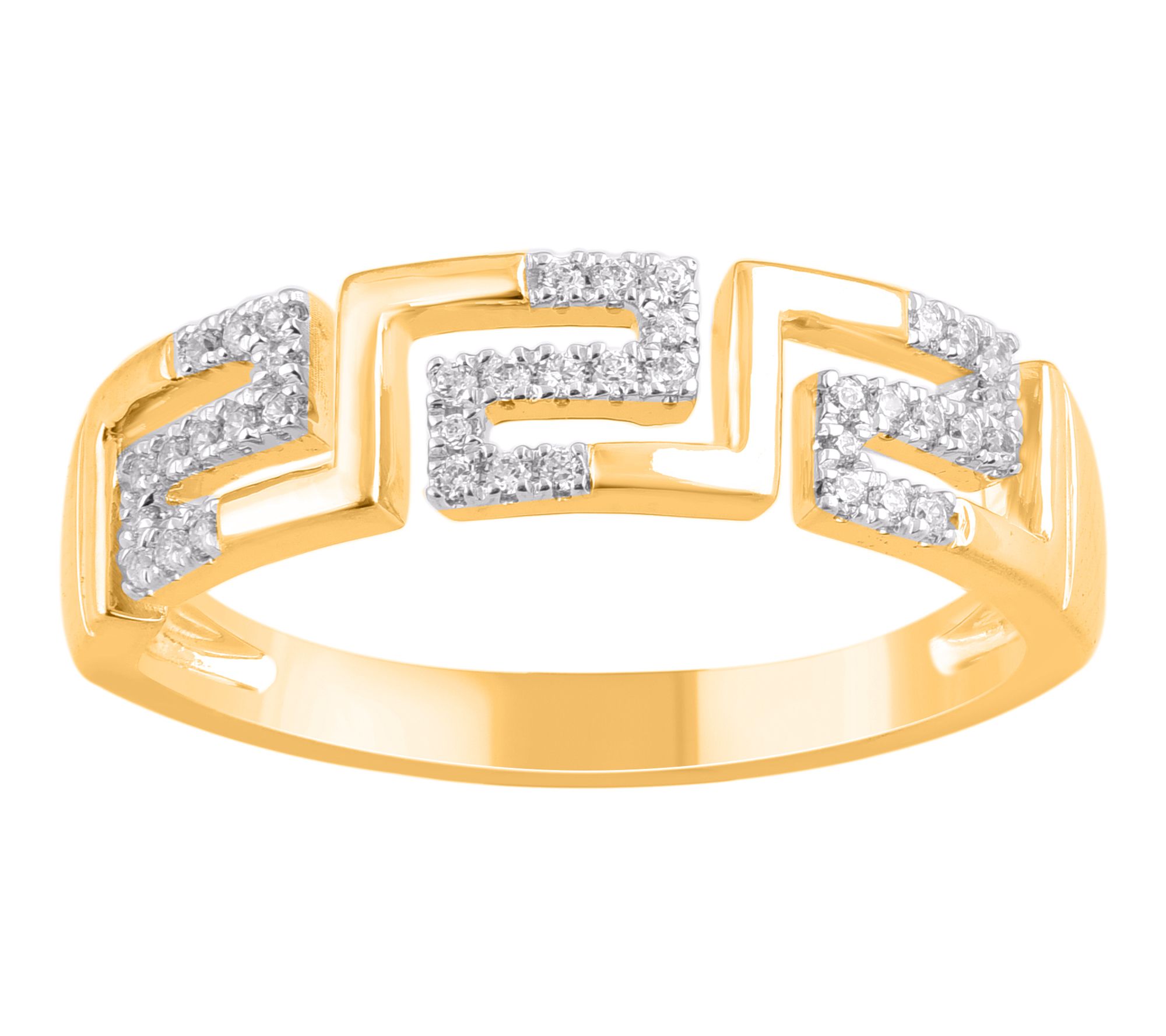 Affinity Diamonds Roman Key Ring, 14K Gold