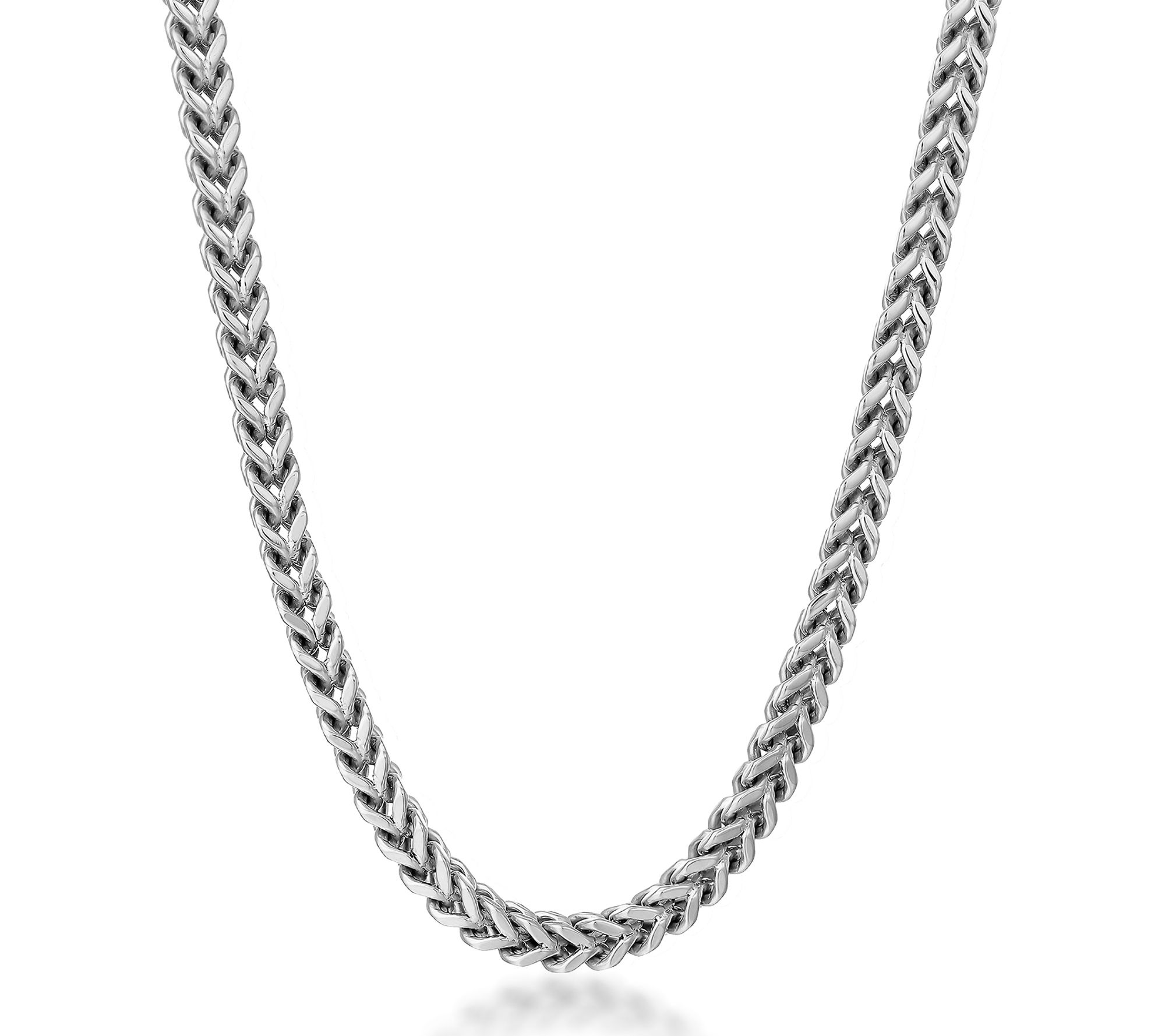 LYNX Men's 6MM Foxtail Stainless Steel Necklace