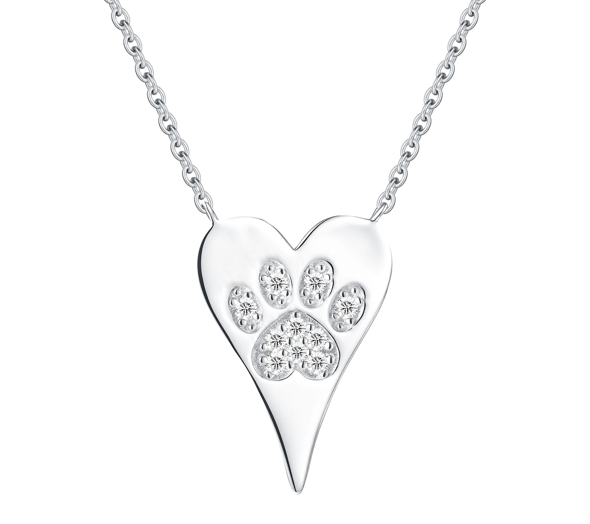 Jen by Jennifer Miller Lab Grown Diamond Heartaw Necklace
