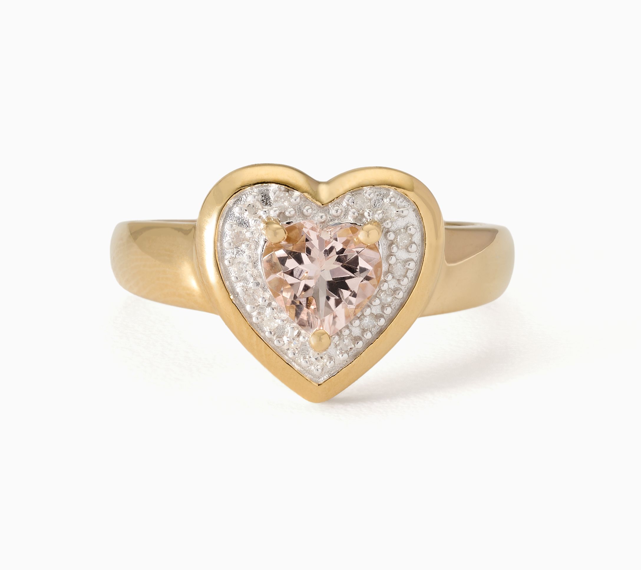 Affinity Gems Gemstone Shape Center w/ Diamond Accent Ring