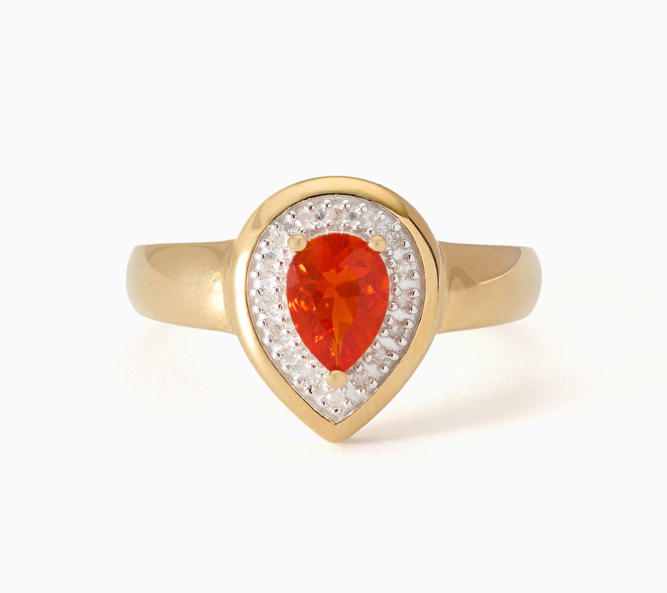 Affinity Gems Gemstone Shape Center w/ Diamond Accent Ring