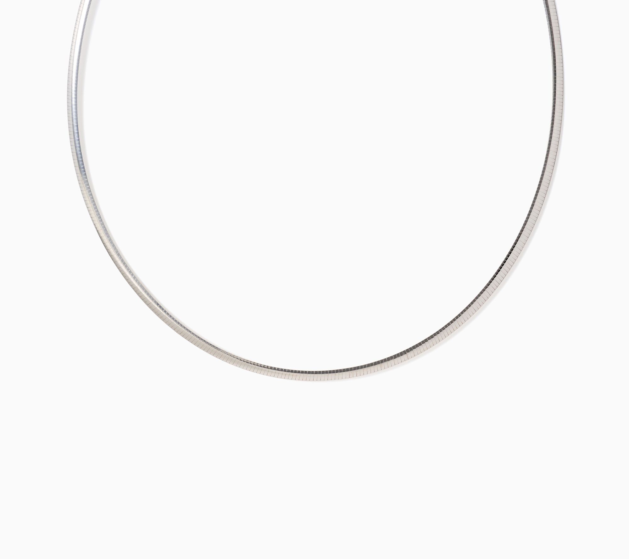 David Markstein Bronze Domed 3mm Omega Necklace