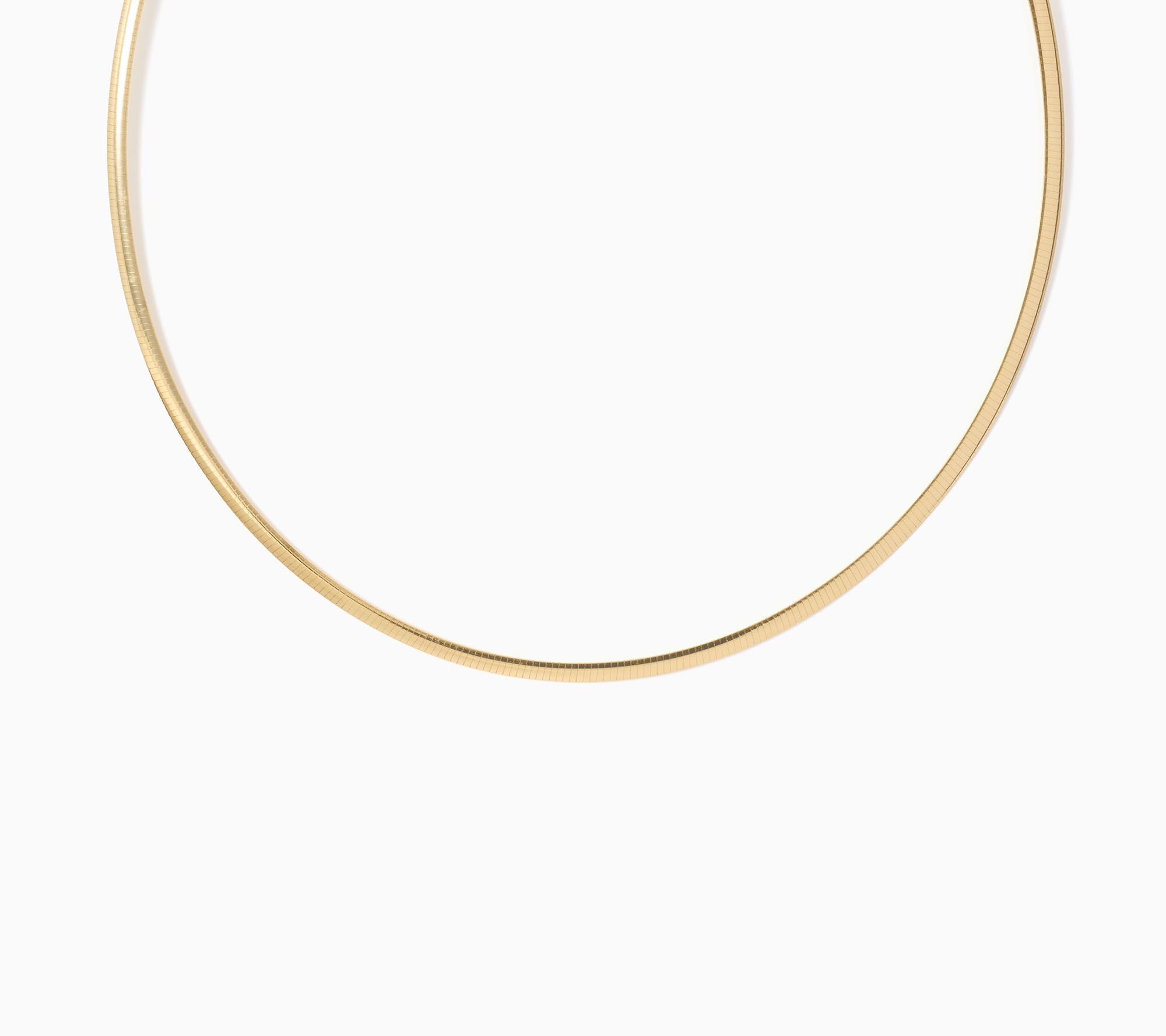 David Markstein Bronze Domed 3mm Omega Necklace