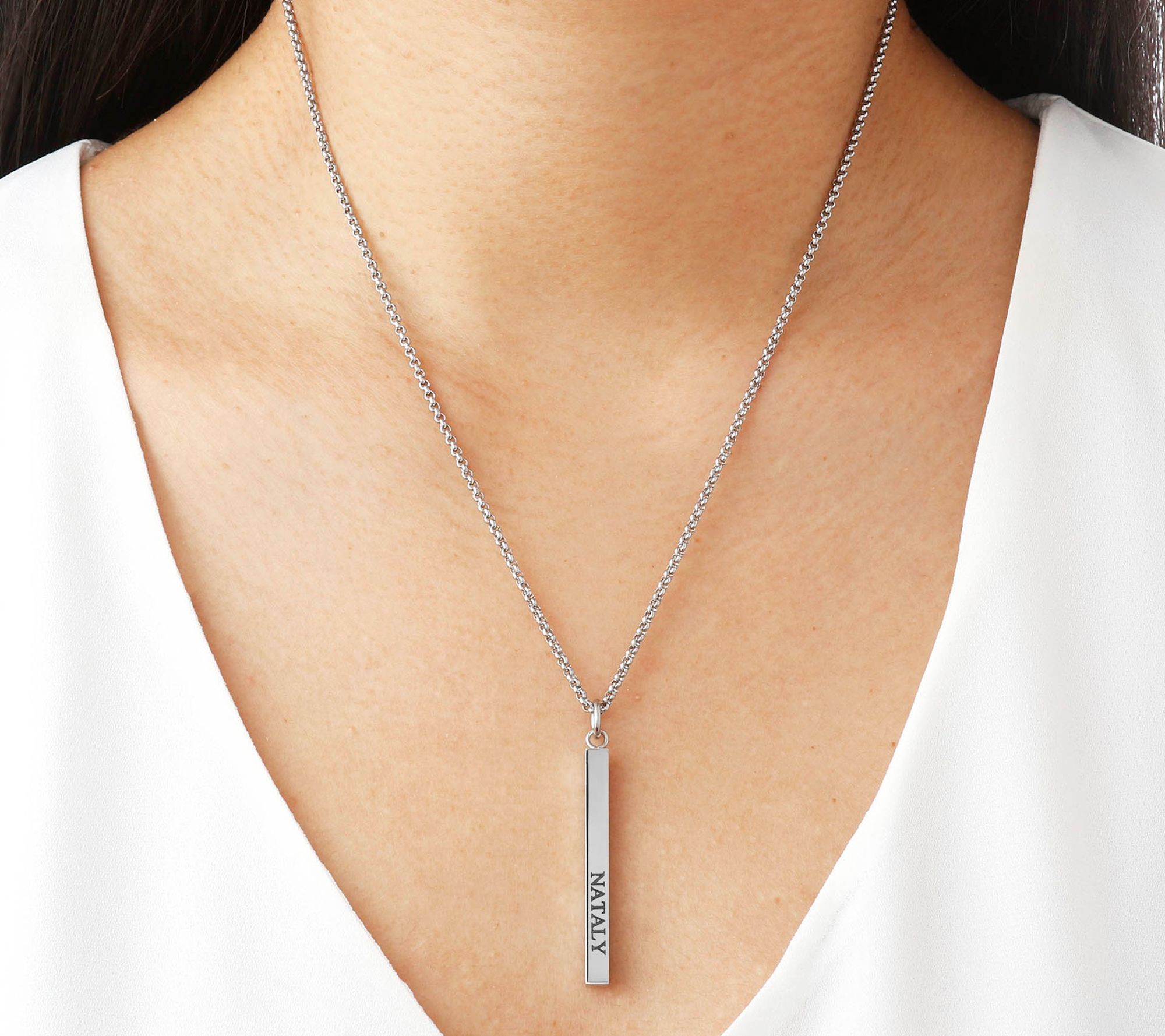 Qvc clearance bar necklace