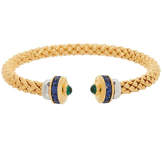 Heritage Jewelry Simulated Gemstone Cuff Bracelet
