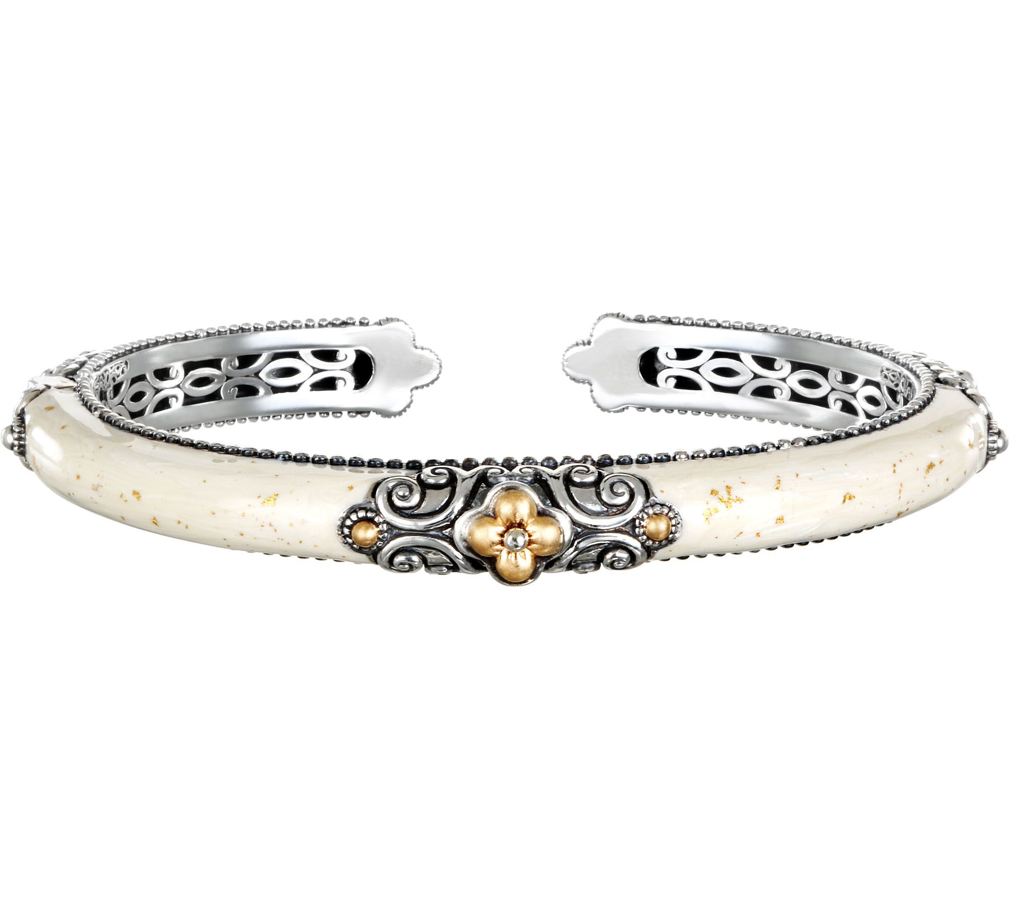 Barbara Bixby Sterling & 18K Enamel Cuff