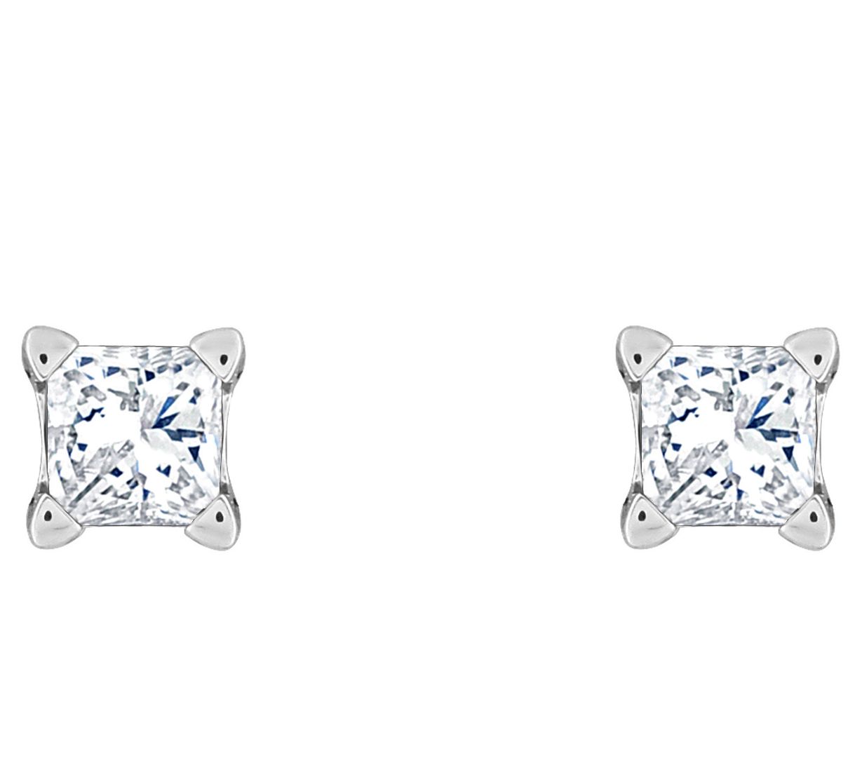 Affinity 14K 1/4 cttw Princess-Cut DiamondStud Earrings